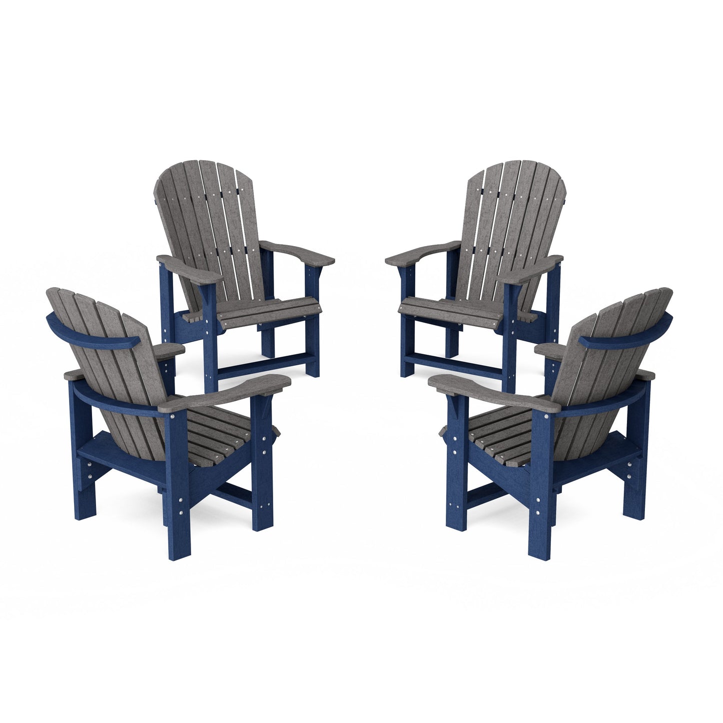 Heritage Upright Adirondack Chairs Set of 4