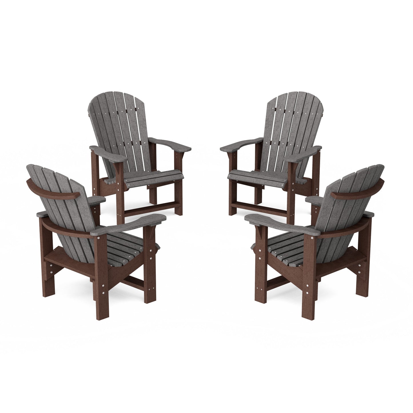 Heritage Upright Adirondack Chairs Set of 4