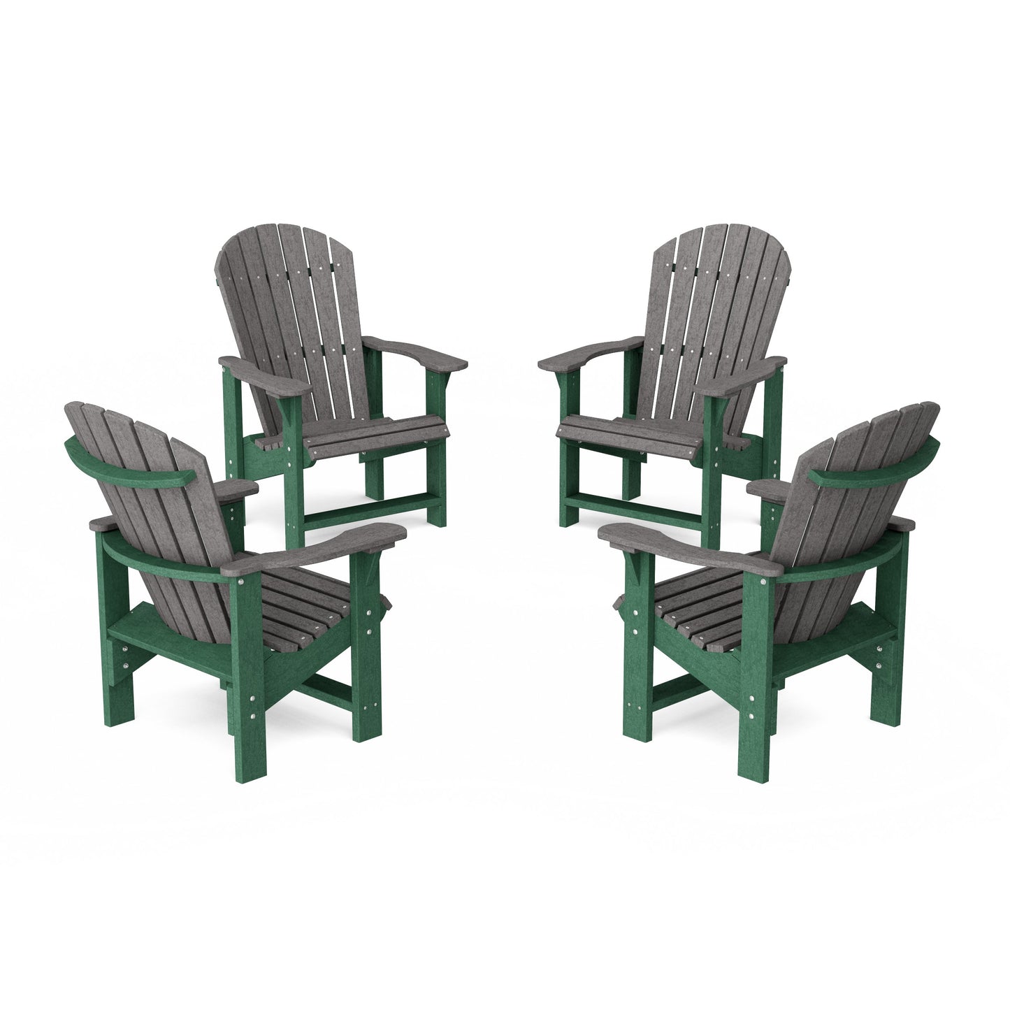 Heritage Upright Adirondack Chairs Set of 4