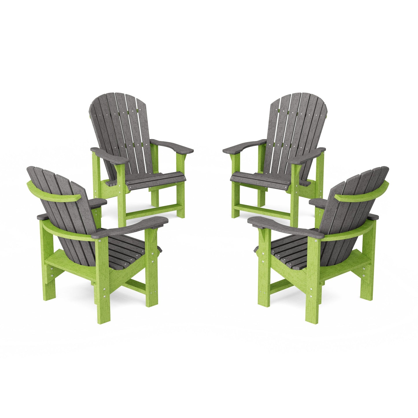 Heritage Upright Adirondack Chairs Set of 4