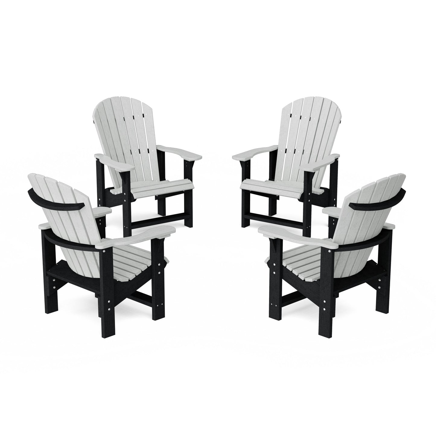 Heritage Upright Adirondack Chairs Set of 4