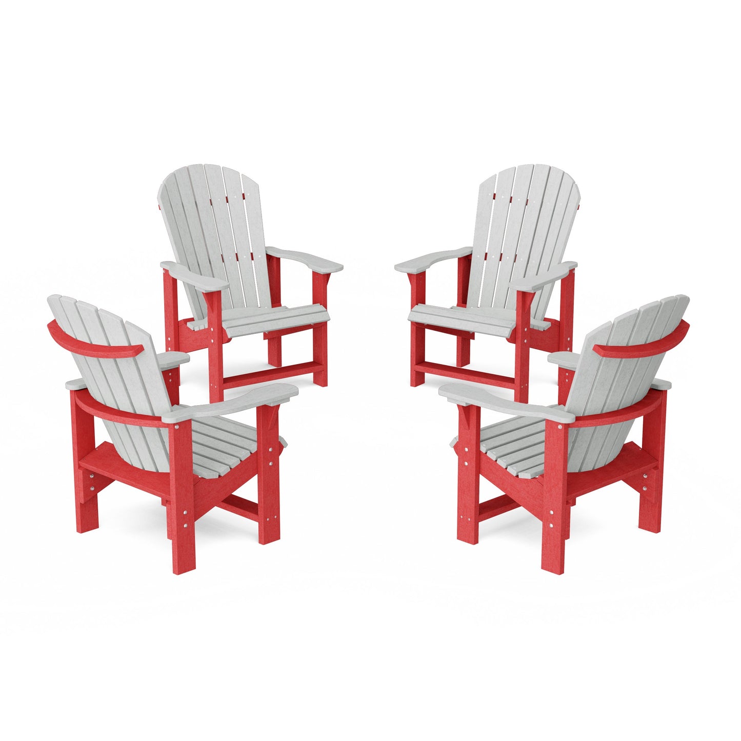 Heritage Upright Adirondack Chairs Set of 4