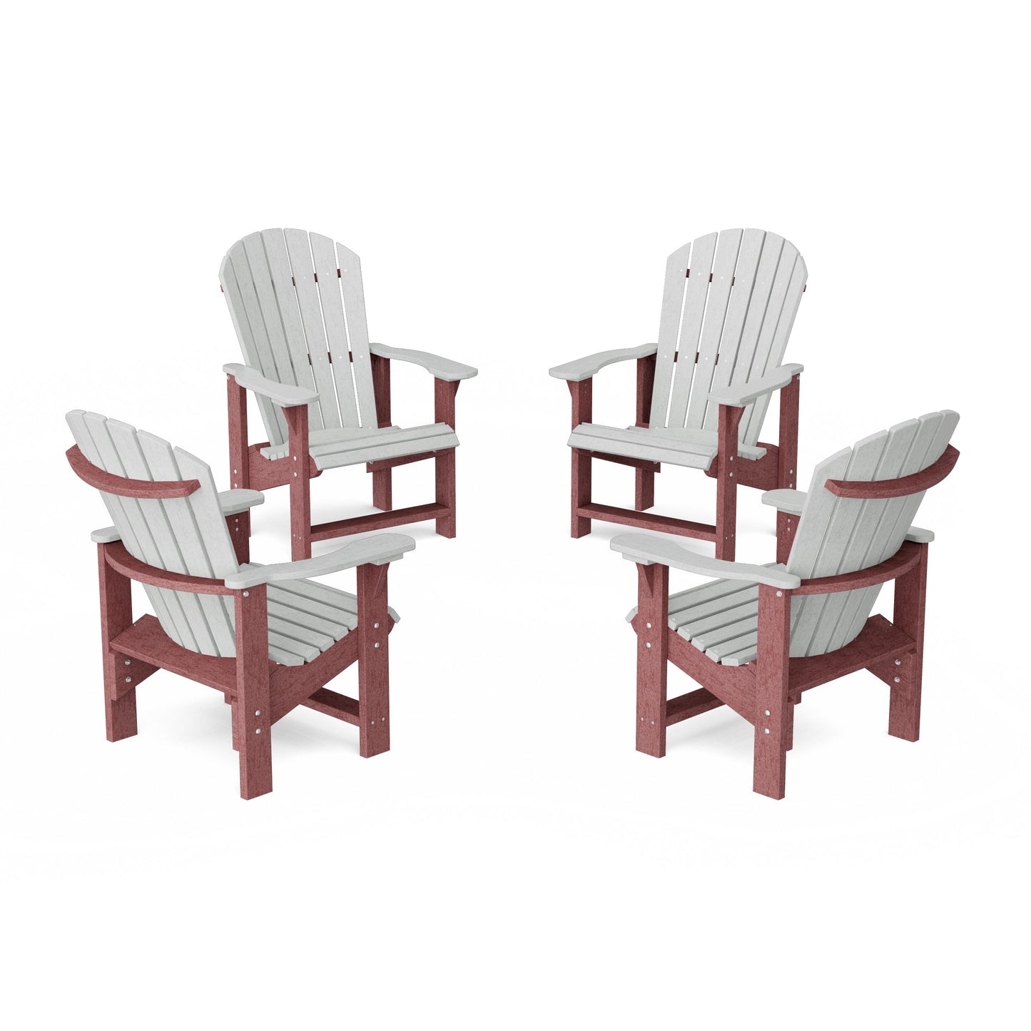 Heritage Upright Adirondack Chairs Set of 4