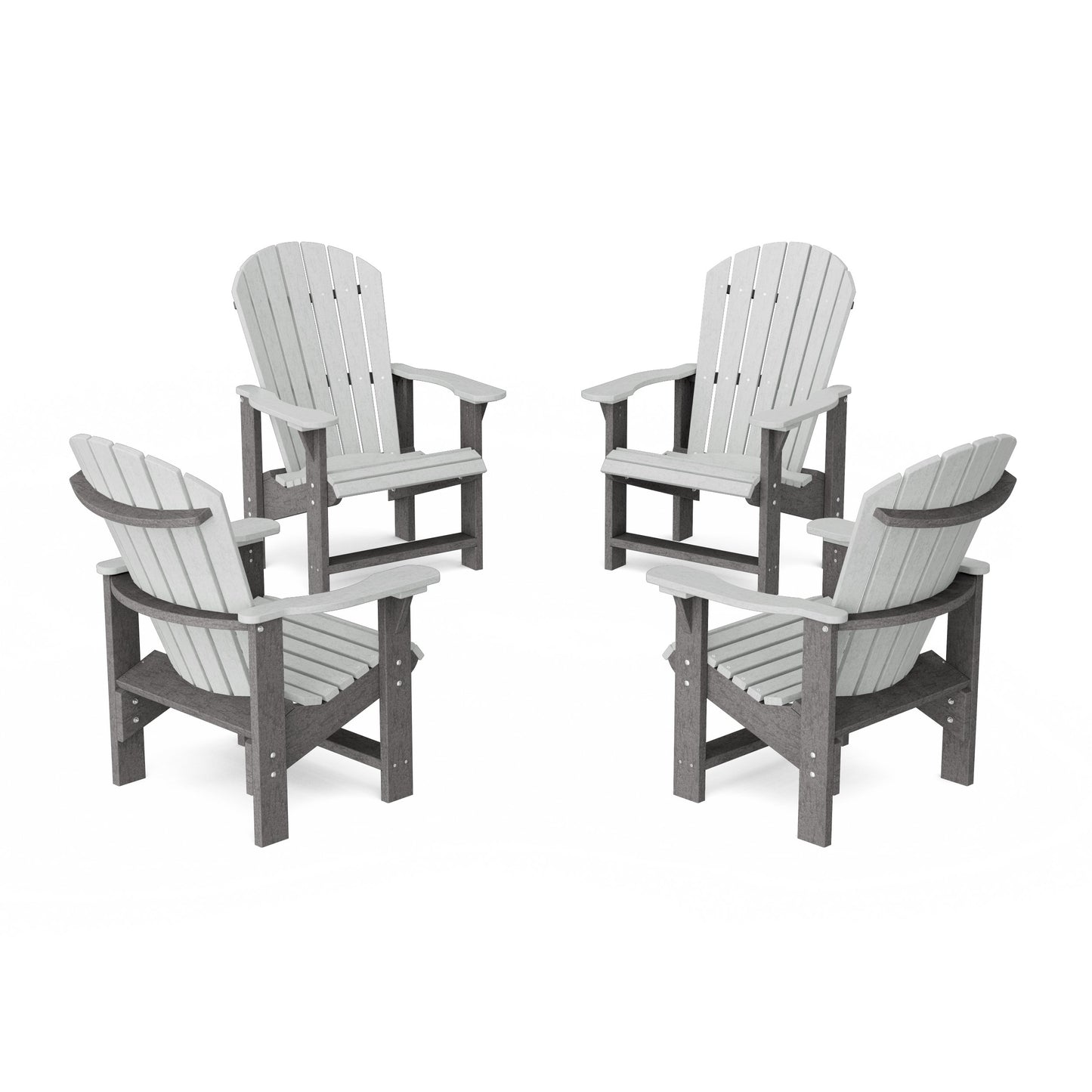 Heritage Upright Adirondack Chairs Set of 4