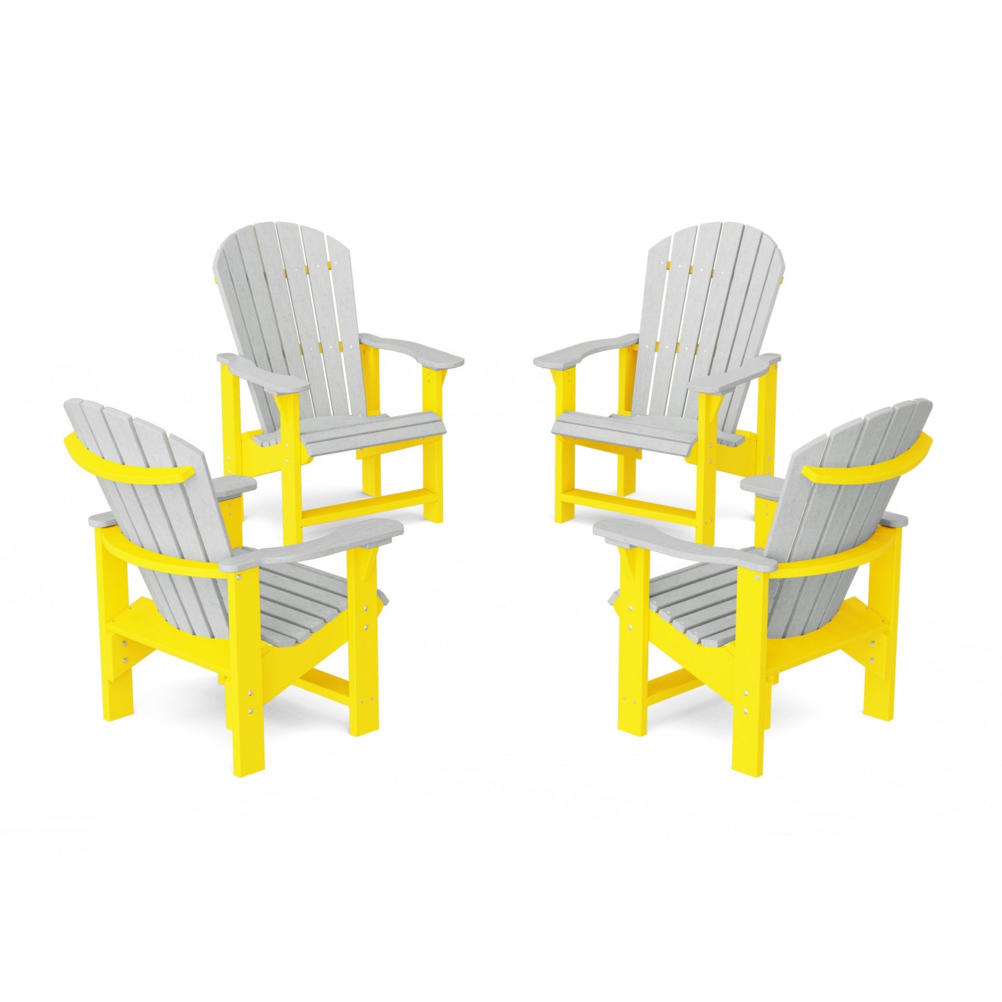 Heritage Upright Adirondack Chairs Set of 4