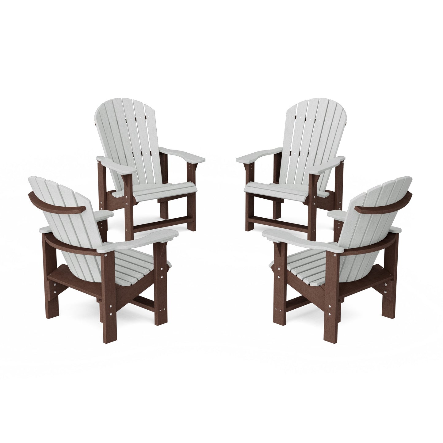 Heritage Upright Adirondack Chairs Set of 4