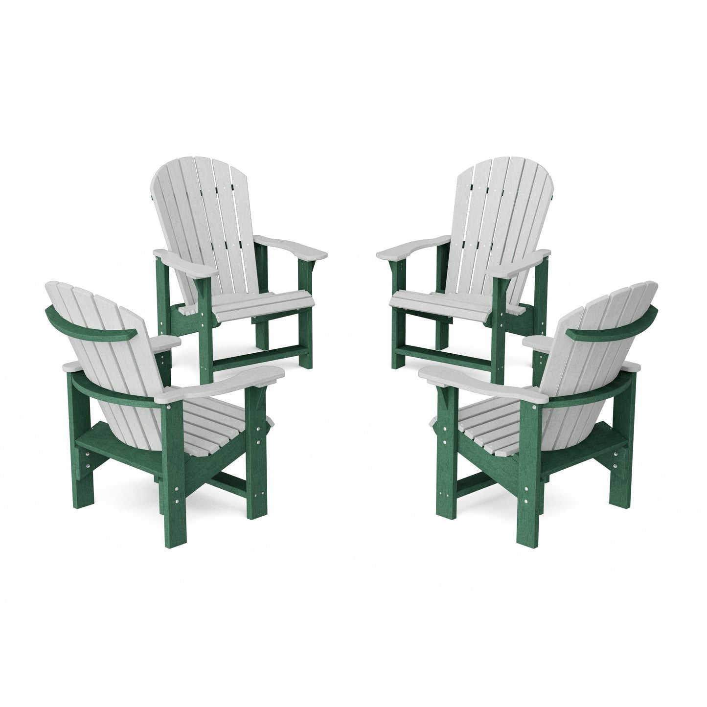Heritage Upright Adirondack Chairs Set of 4