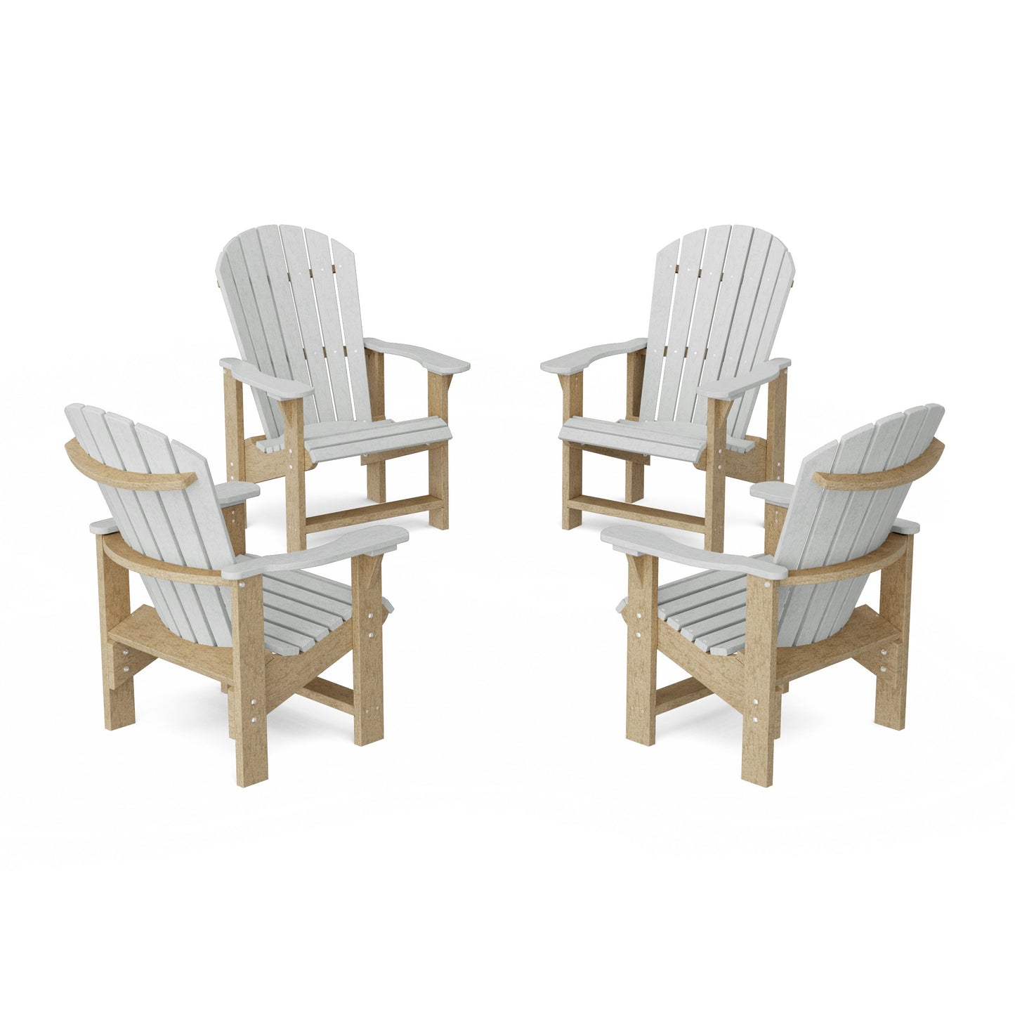 Heritage Upright Adirondack Chairs Set of 4