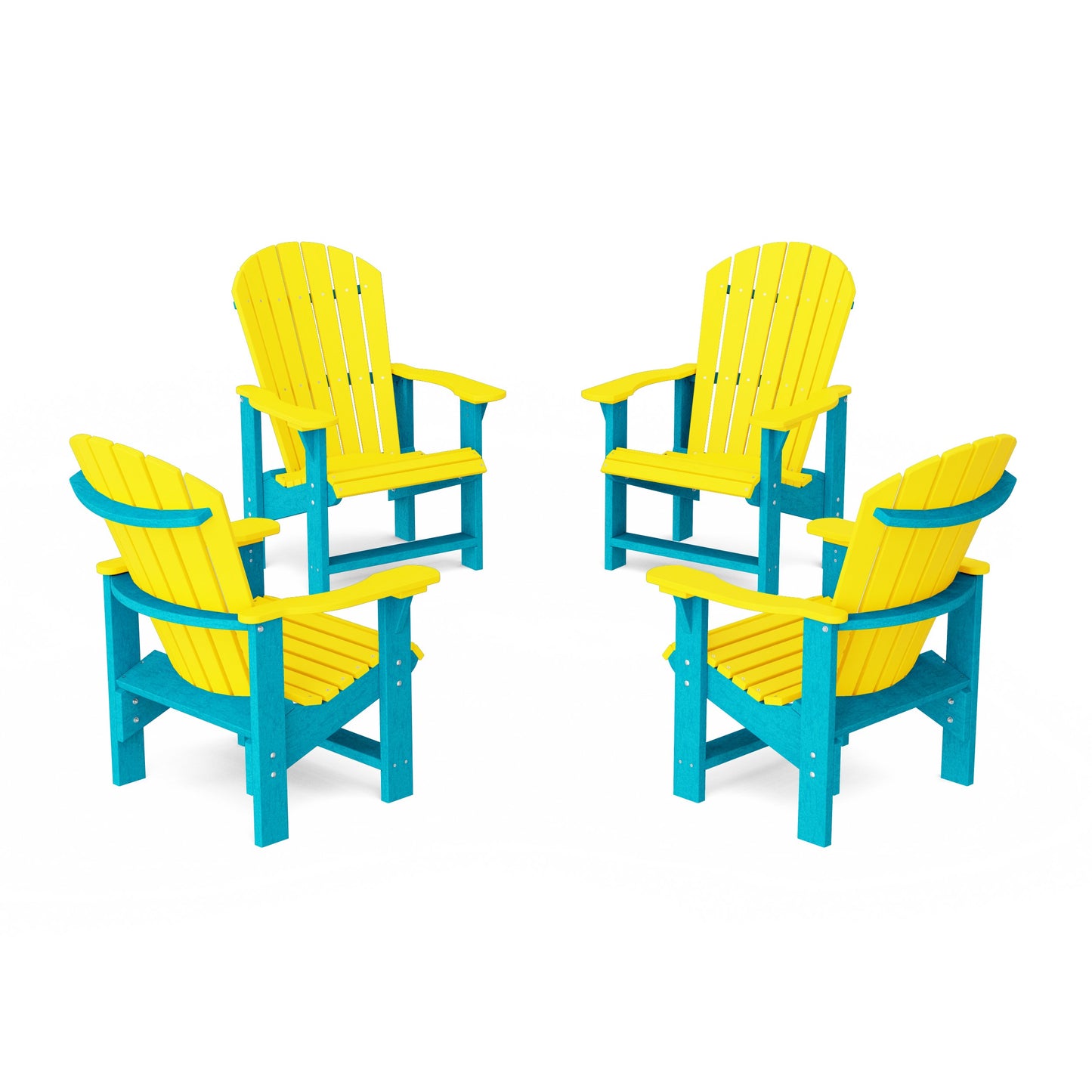 Heritage Upright Adirondack Chairs Set of 4
