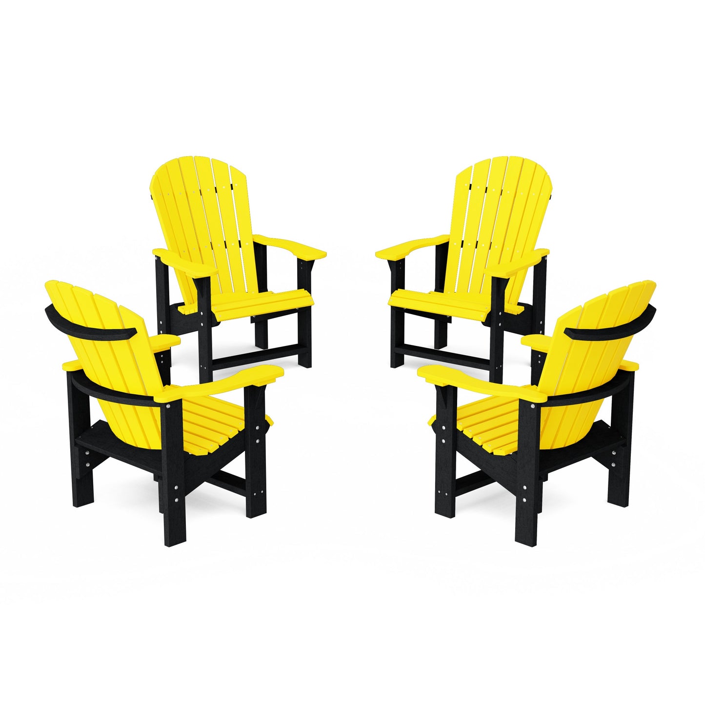 Heritage Upright Adirondack Chairs Set of 4