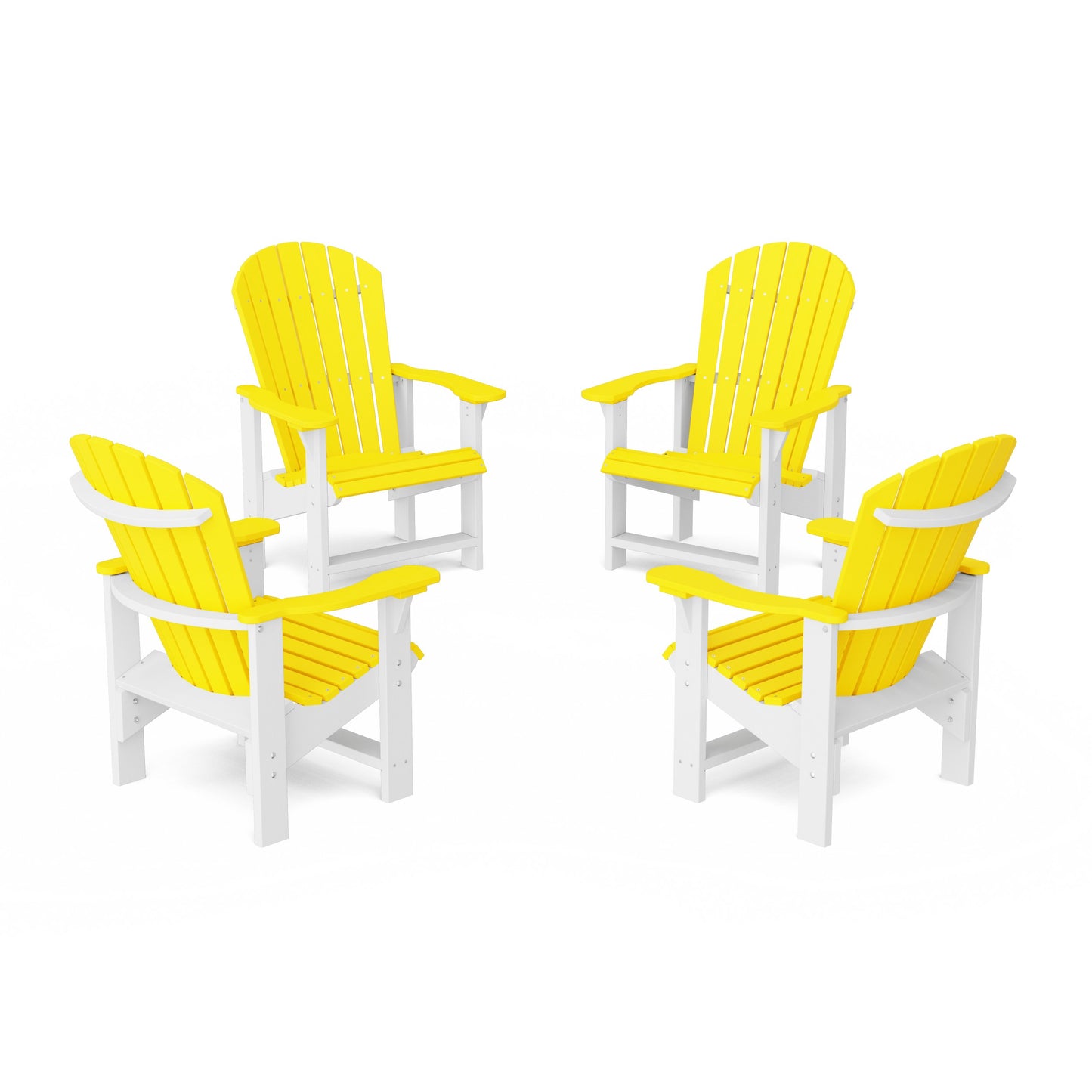 Heritage Upright Adirondack Chairs Set of 4