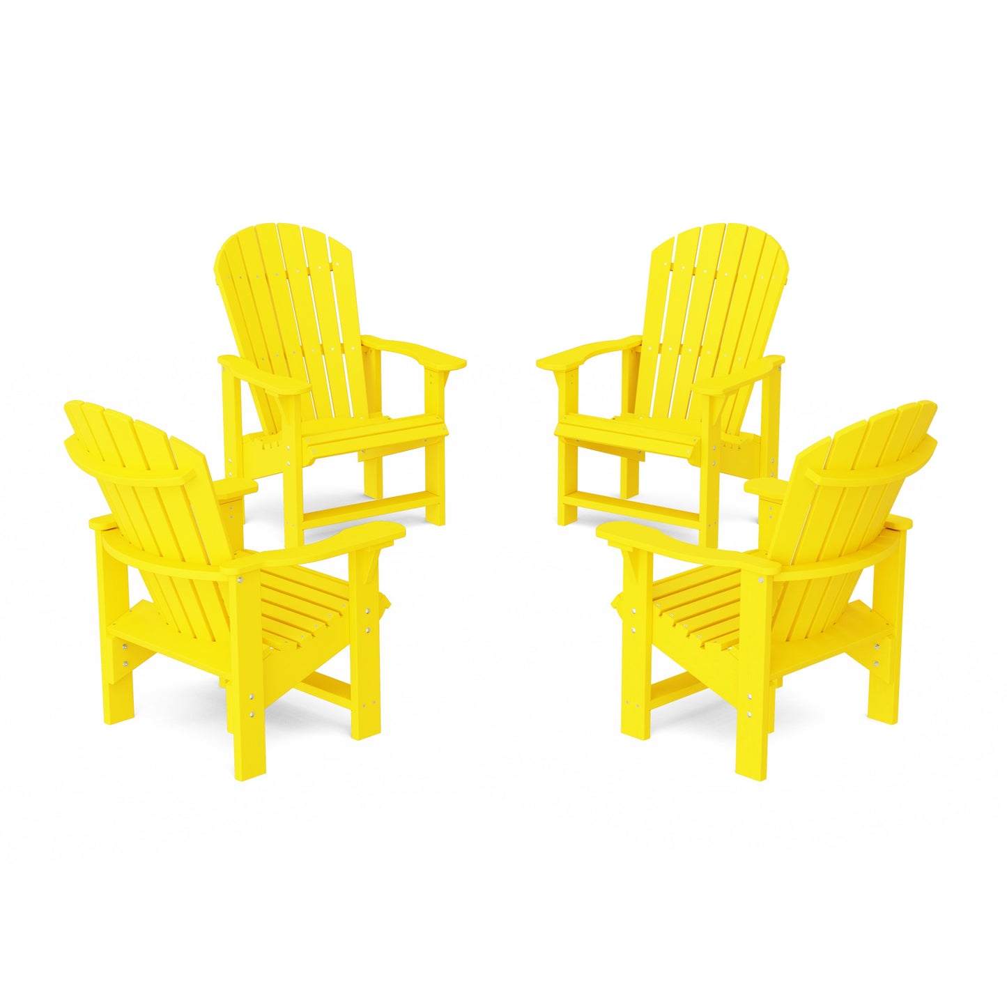 Heritage Upright Adirondack Chairs Set of 4
