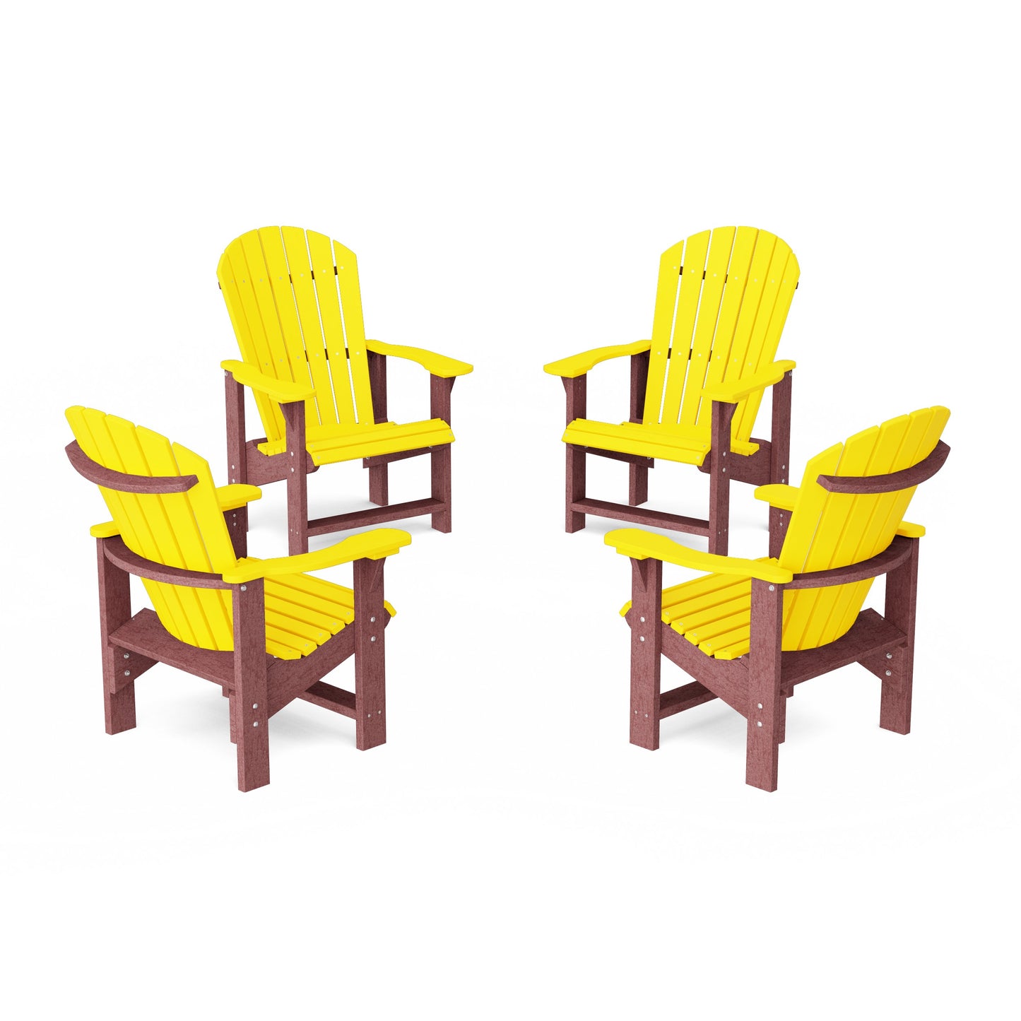 Heritage Upright Adirondack Chairs Set of 4