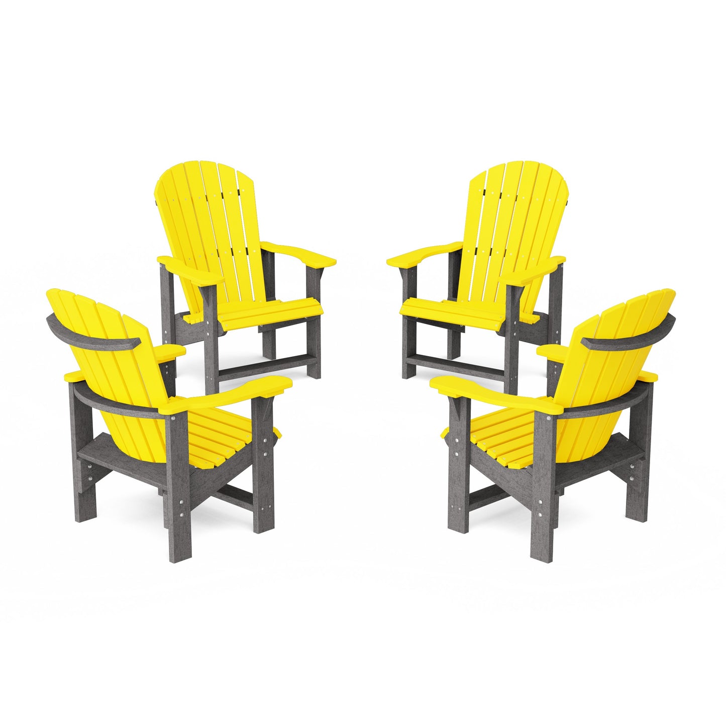 Heritage Upright Adirondack Chairs Set of 4