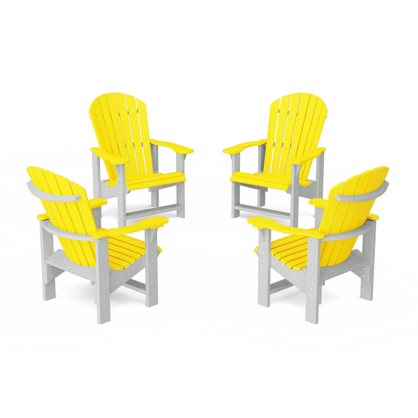 Heritage Upright Adirondack Chairs Set of 4