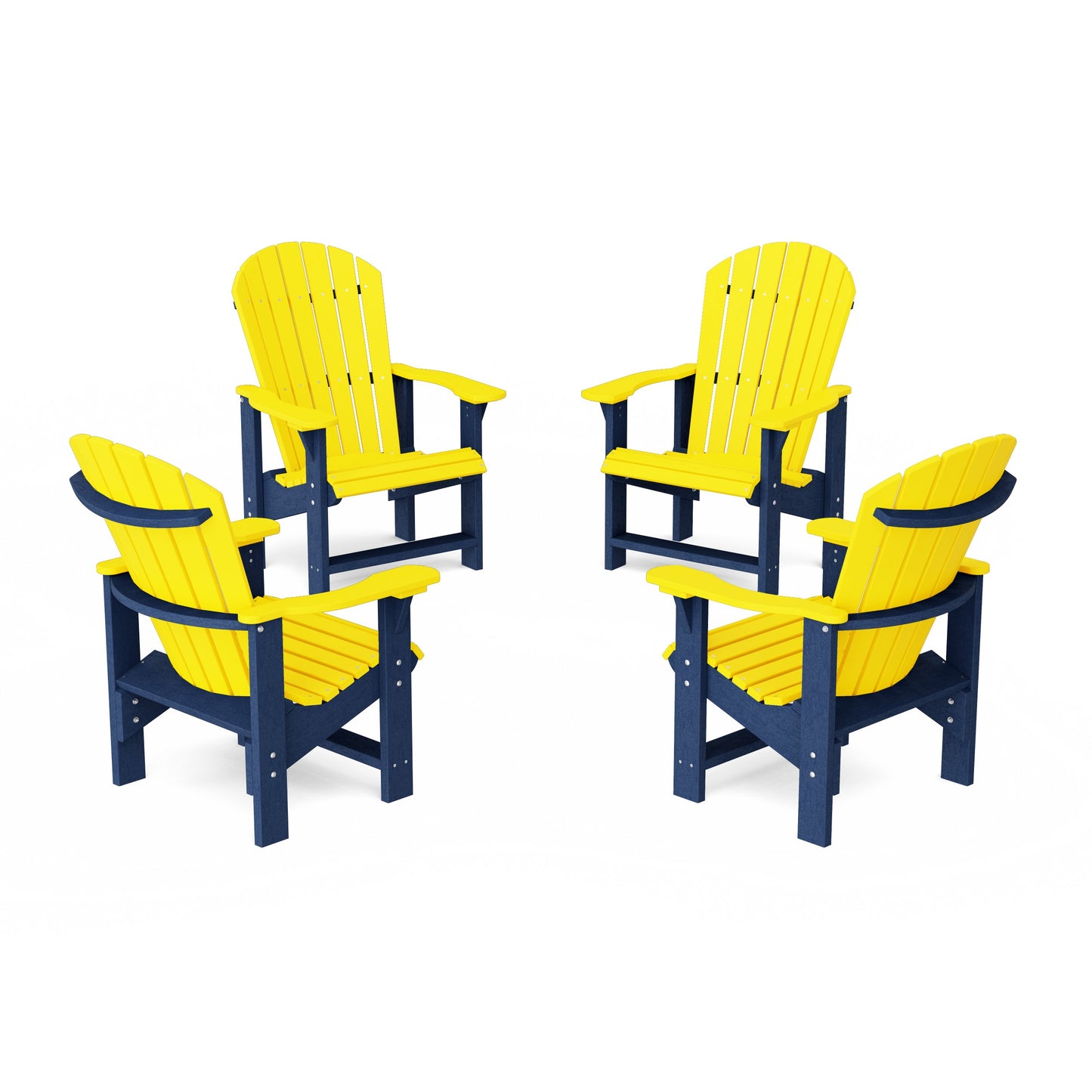 Heritage Upright Adirondack Chairs Set of 4