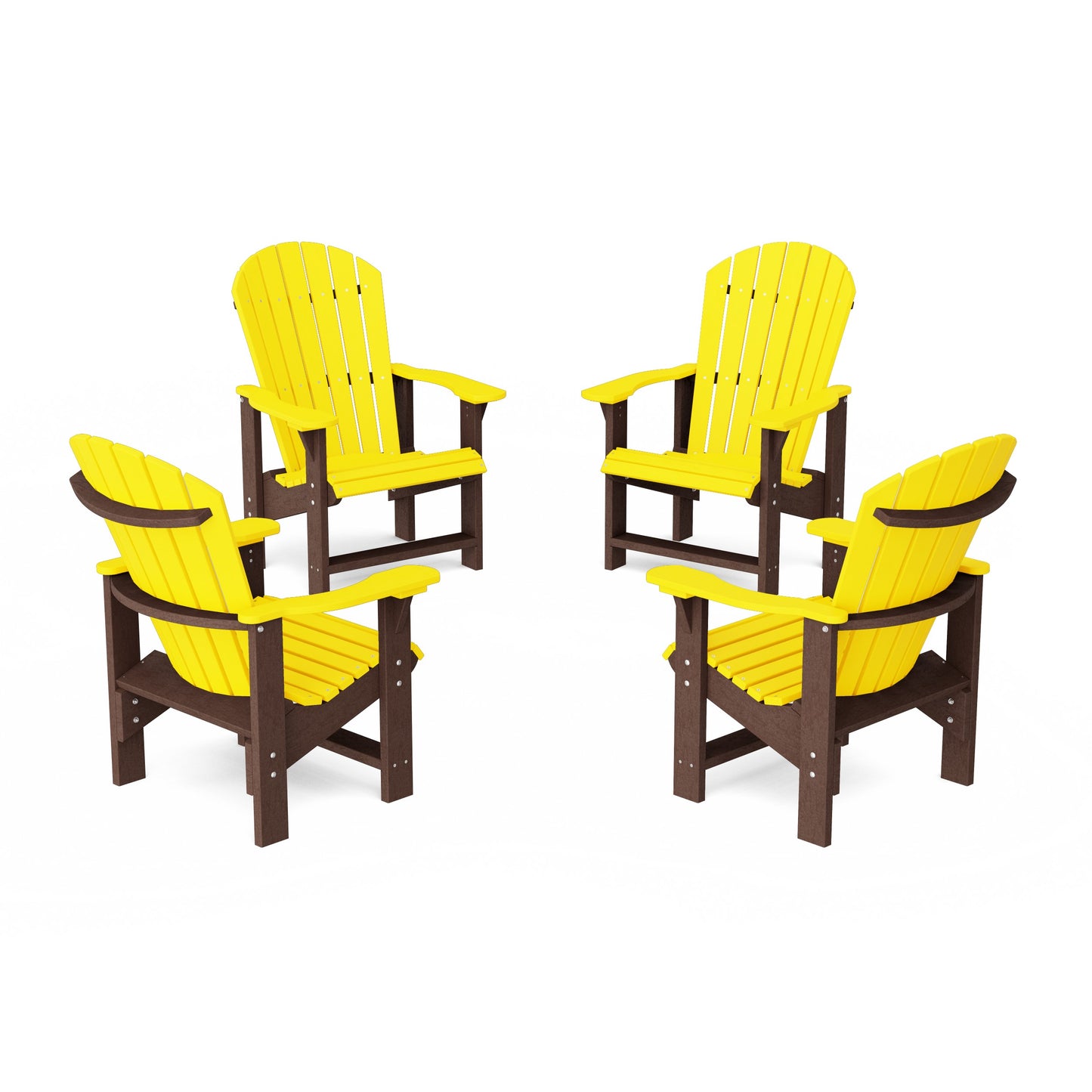 Heritage Upright Adirondack Chairs Set of 4