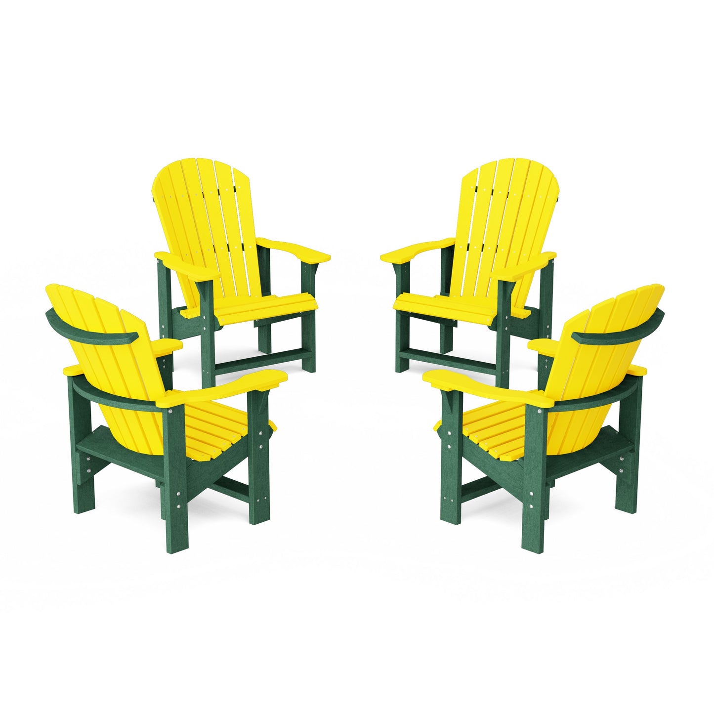 Heritage Upright Adirondack Chairs Set of 4