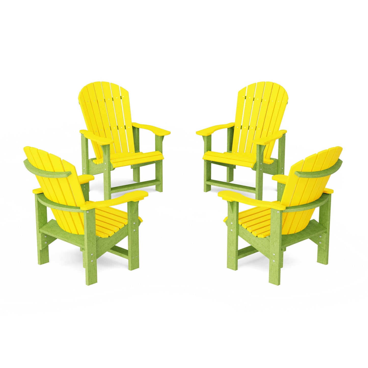 Heritage Upright Adirondack Chairs Set of 4