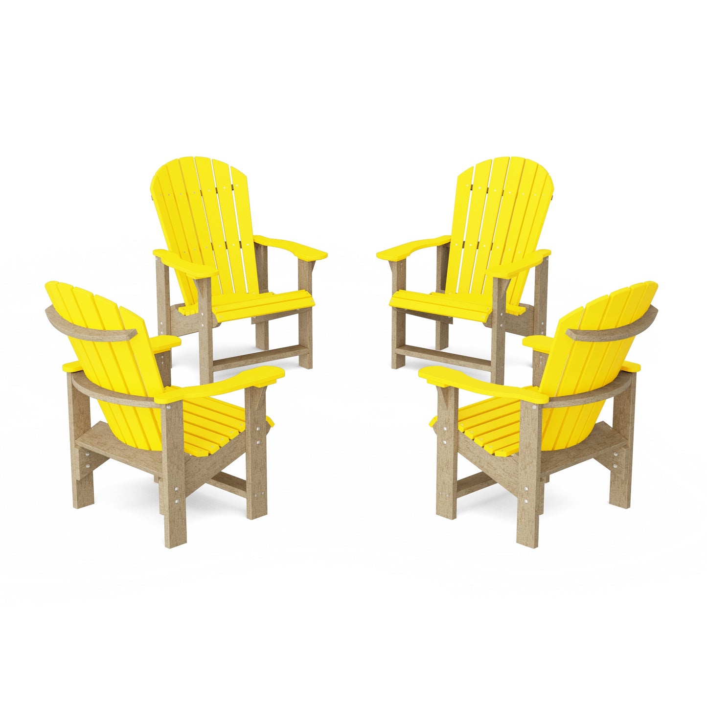 Heritage Upright Adirondack Chairs Set of 4