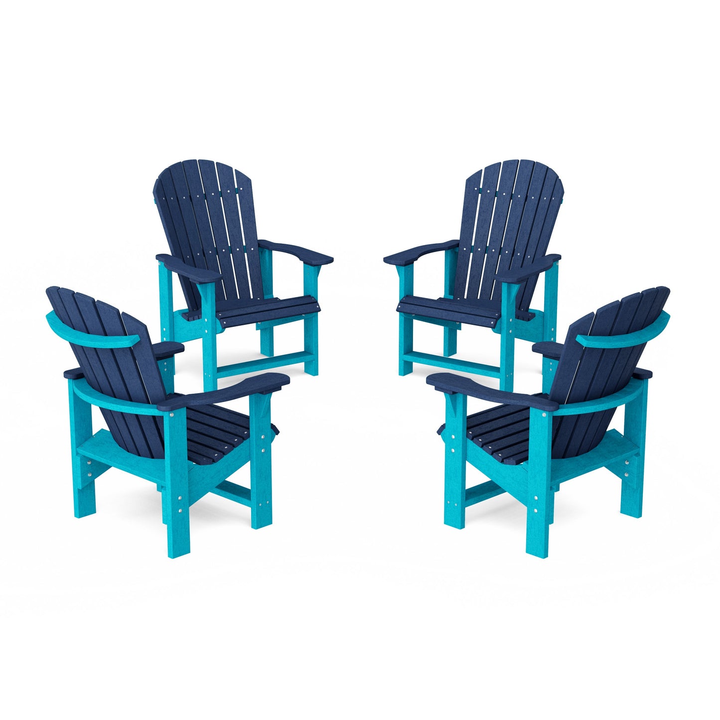 Heritage Upright Adirondack Chairs Set of 4