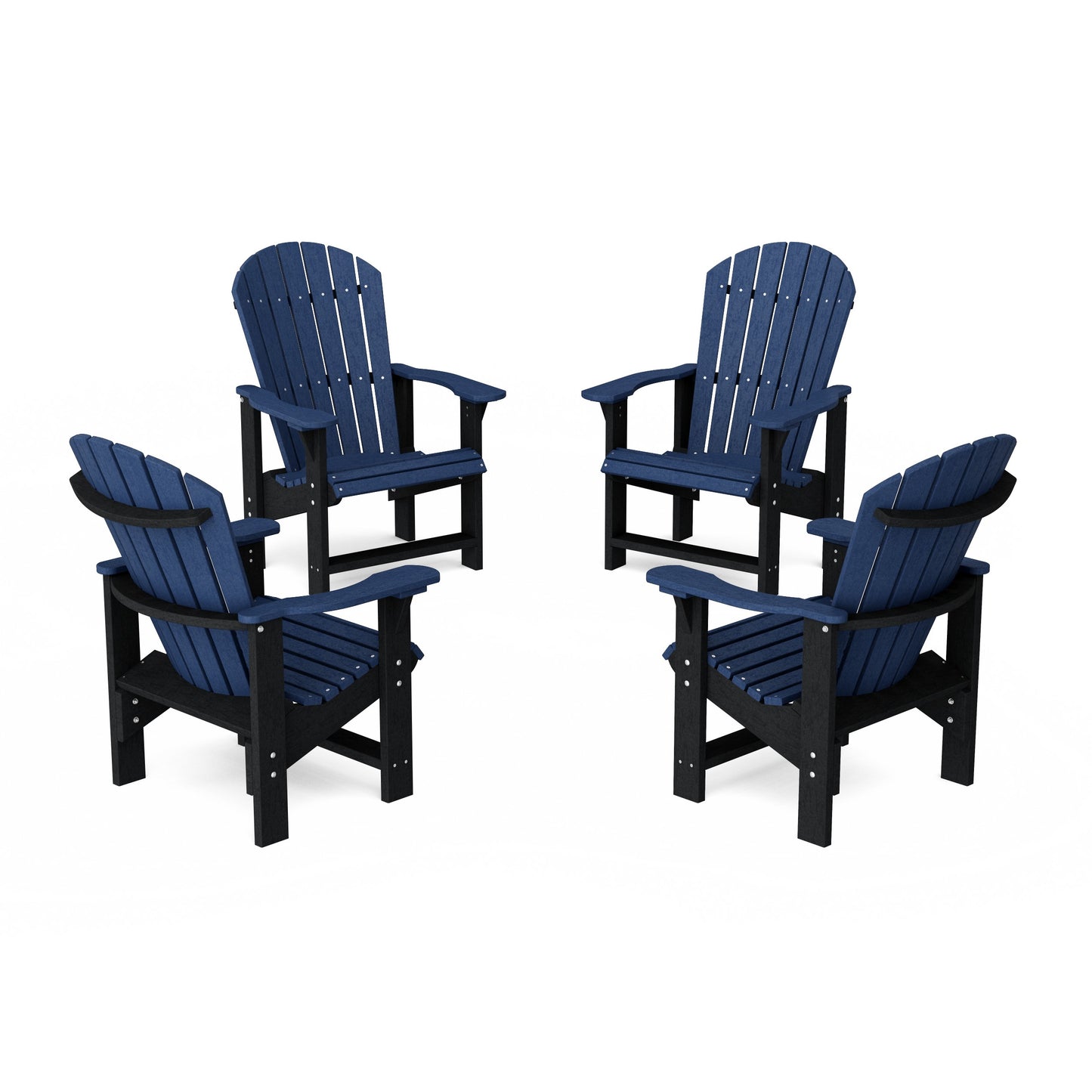 Heritage Upright Adirondack Chairs Set of 4