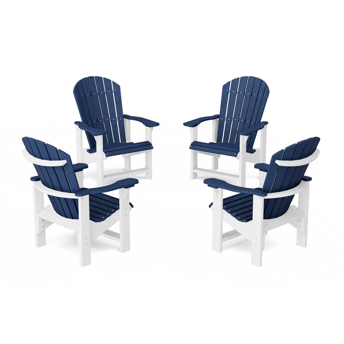 Heritage Upright Adirondack Chairs Set of 4