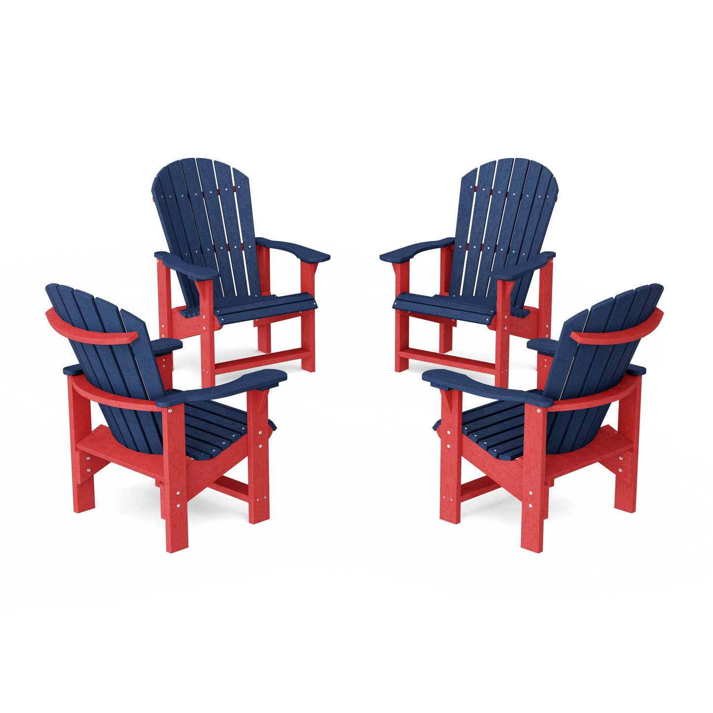 Heritage Upright Adirondack Chairs Set of 4