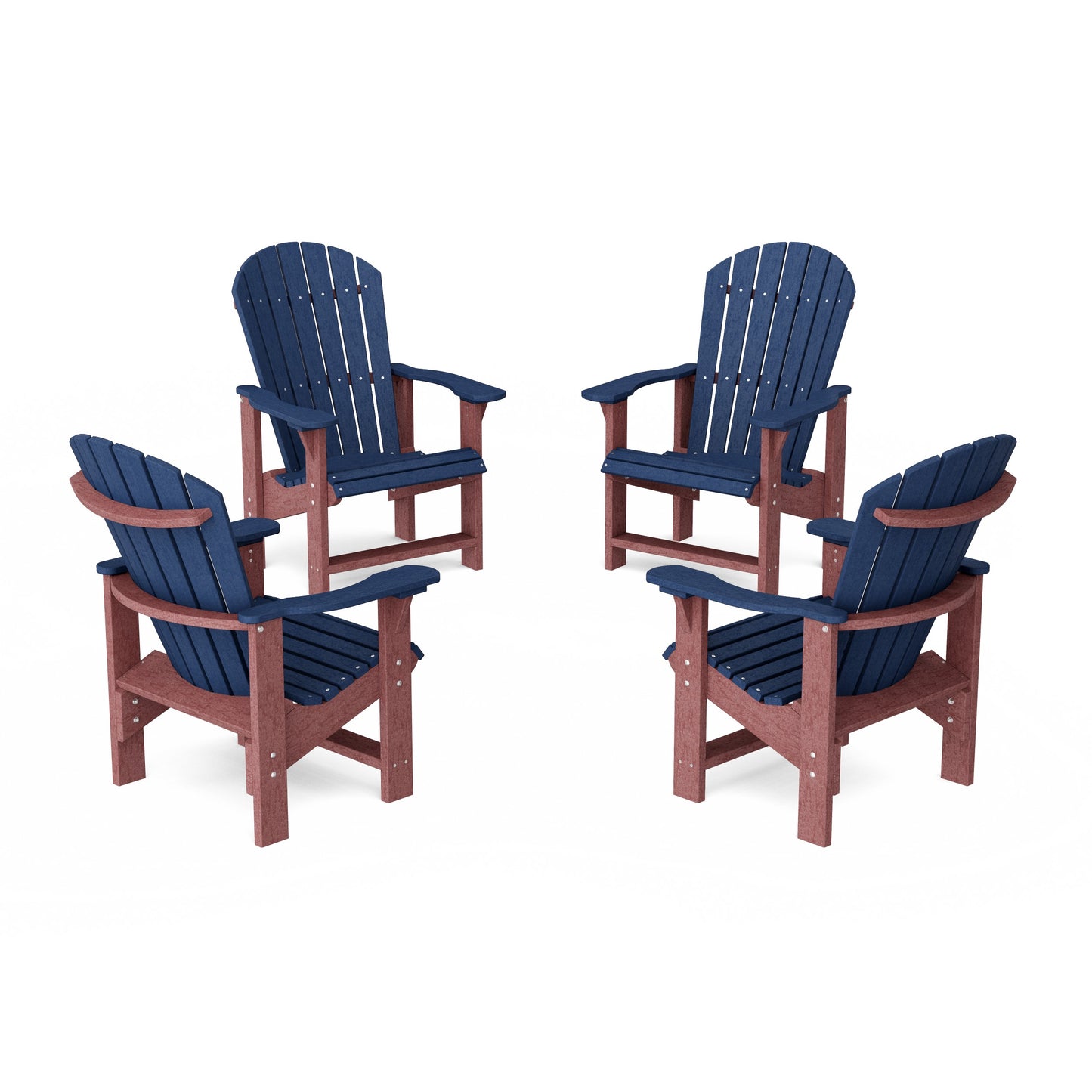 Heritage Upright Adirondack Chairs Set of 4