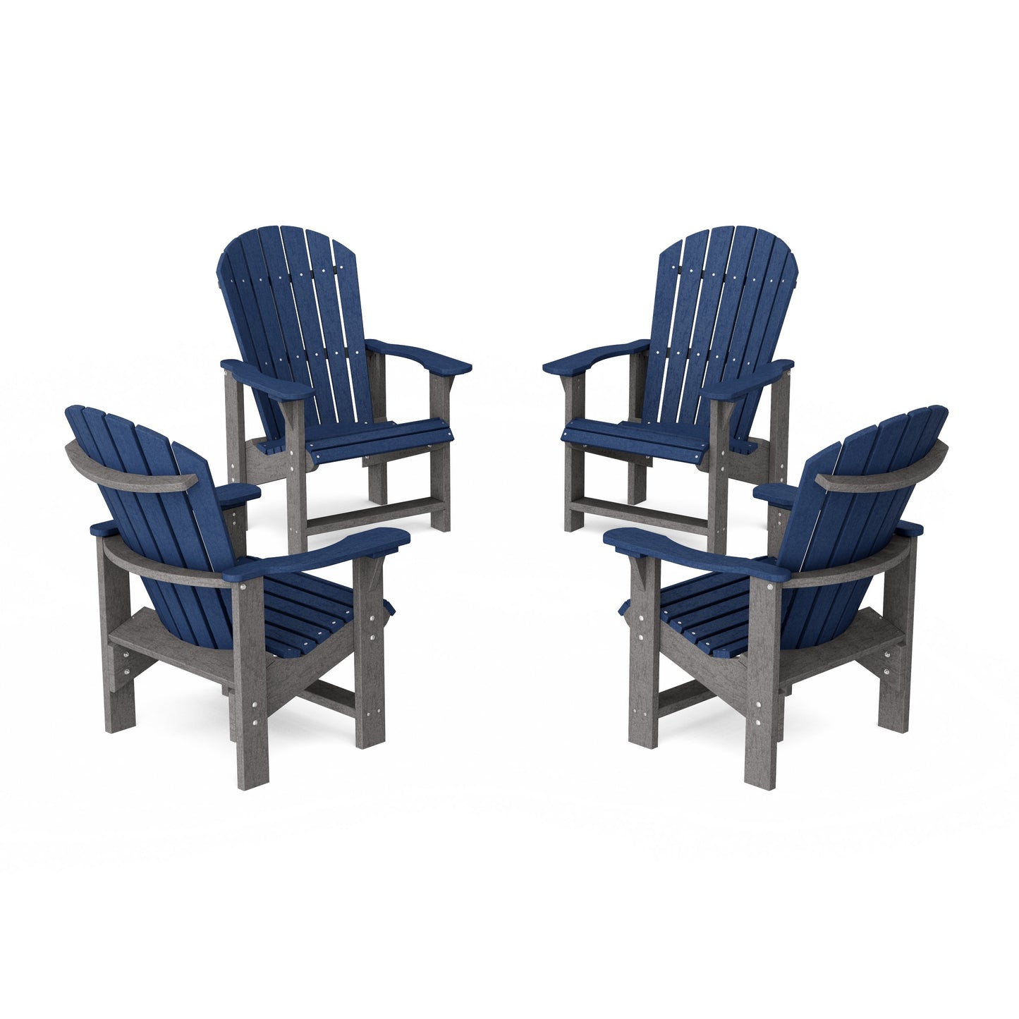 Heritage Upright Adirondack Chairs Set of 4