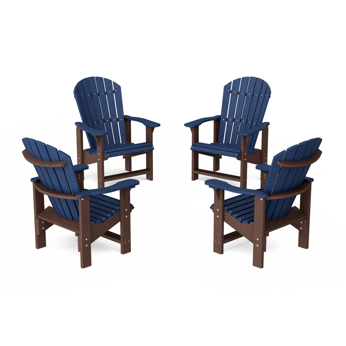 Heritage Upright Adirondack Chairs Set of 4