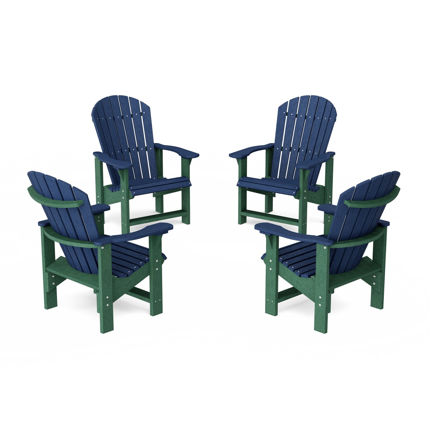 Heritage Upright Adirondack Chairs Set of 4