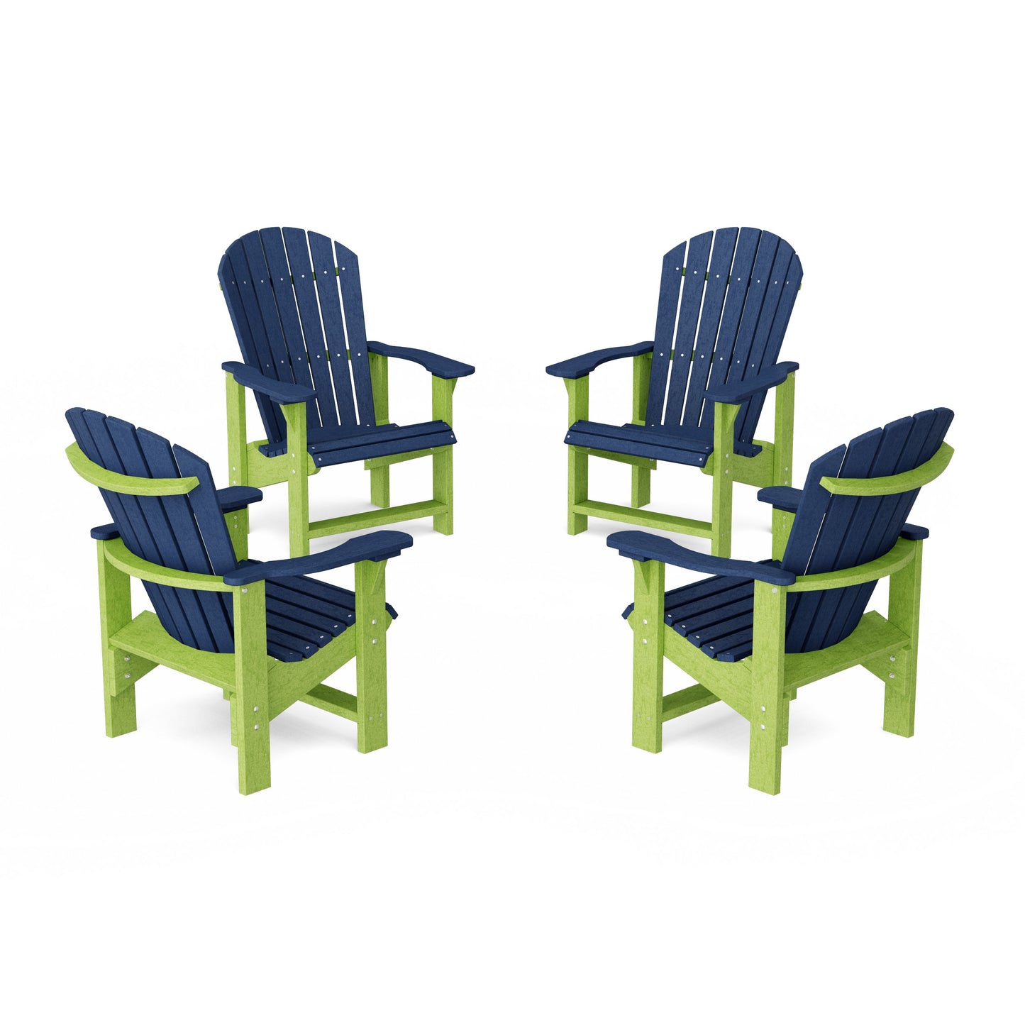 Heritage Upright Adirondack Chairs Set of 4