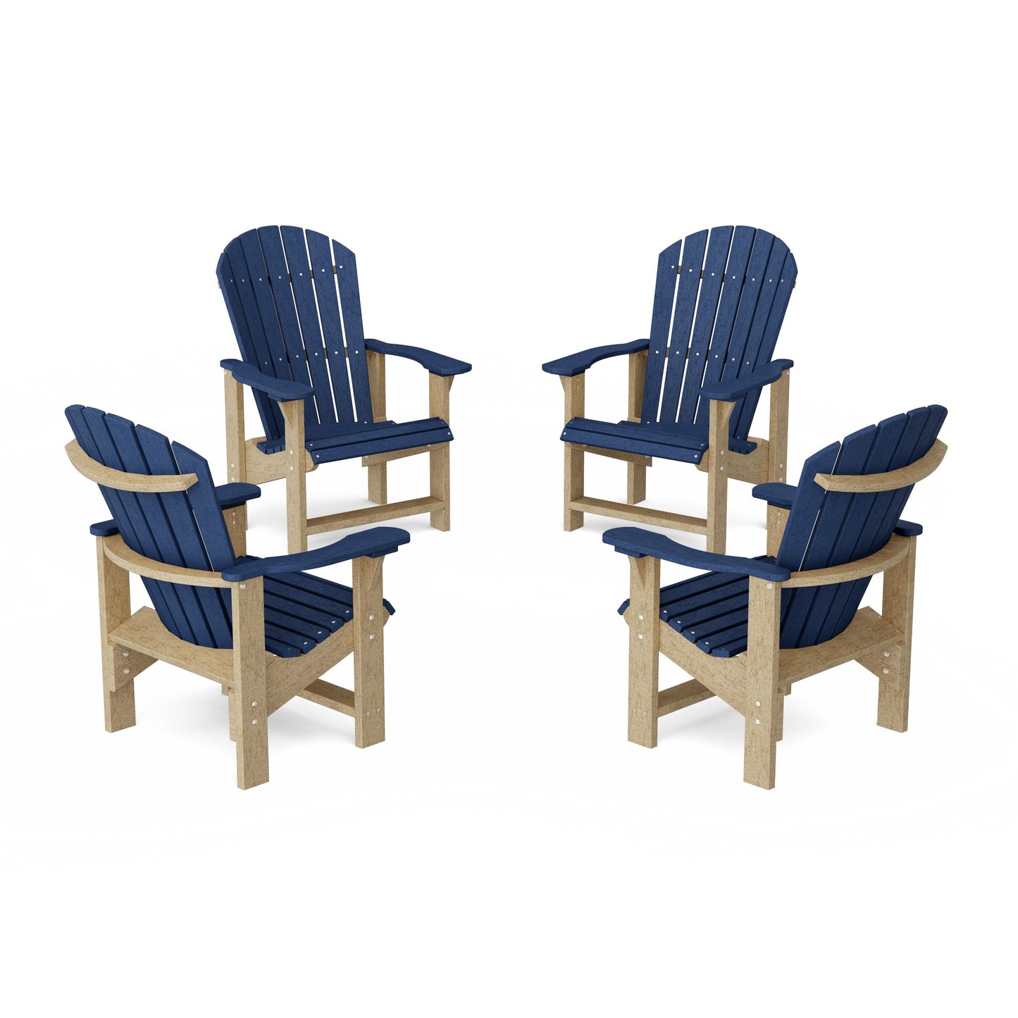 Heritage Upright Adirondack Chairs Set of 4