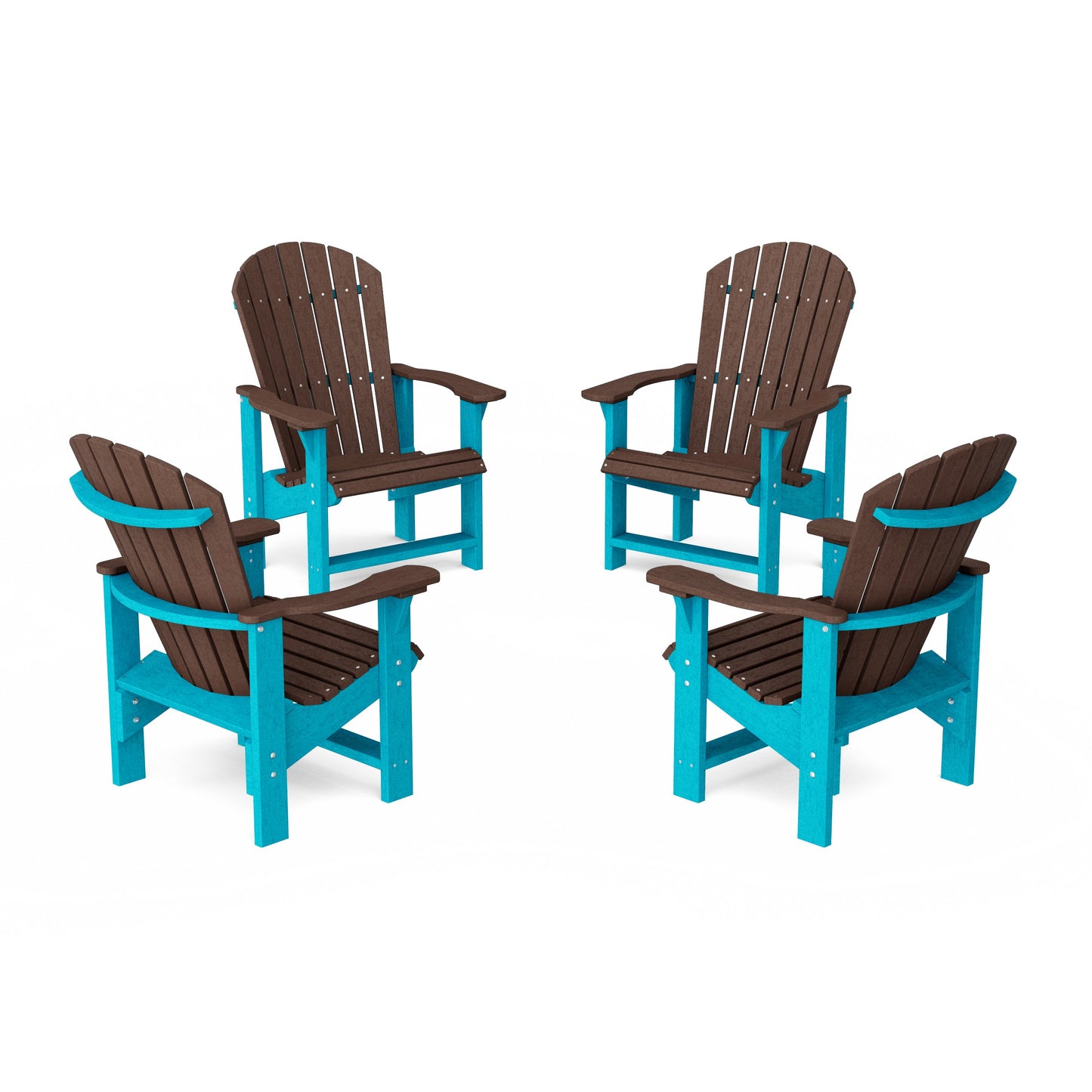 Heritage Upright Adirondack Chairs Set of 4