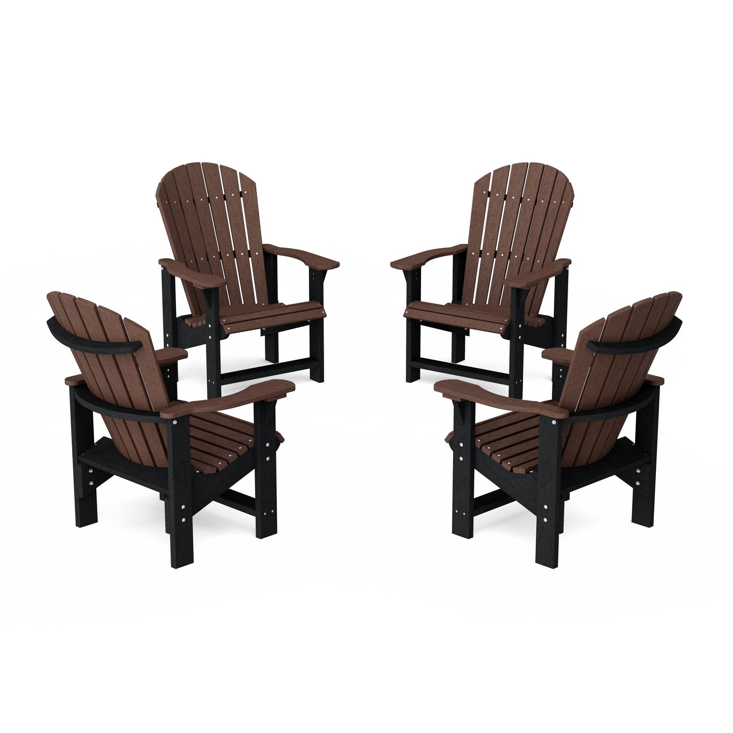 Heritage Upright Adirondack Chairs Set of 4