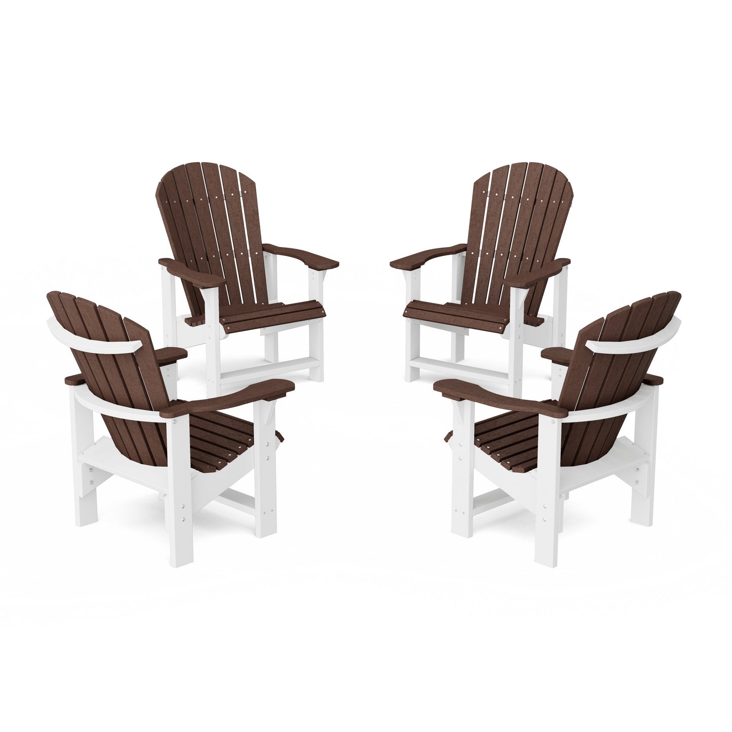 Heritage Upright Adirondack Chairs Set of 4