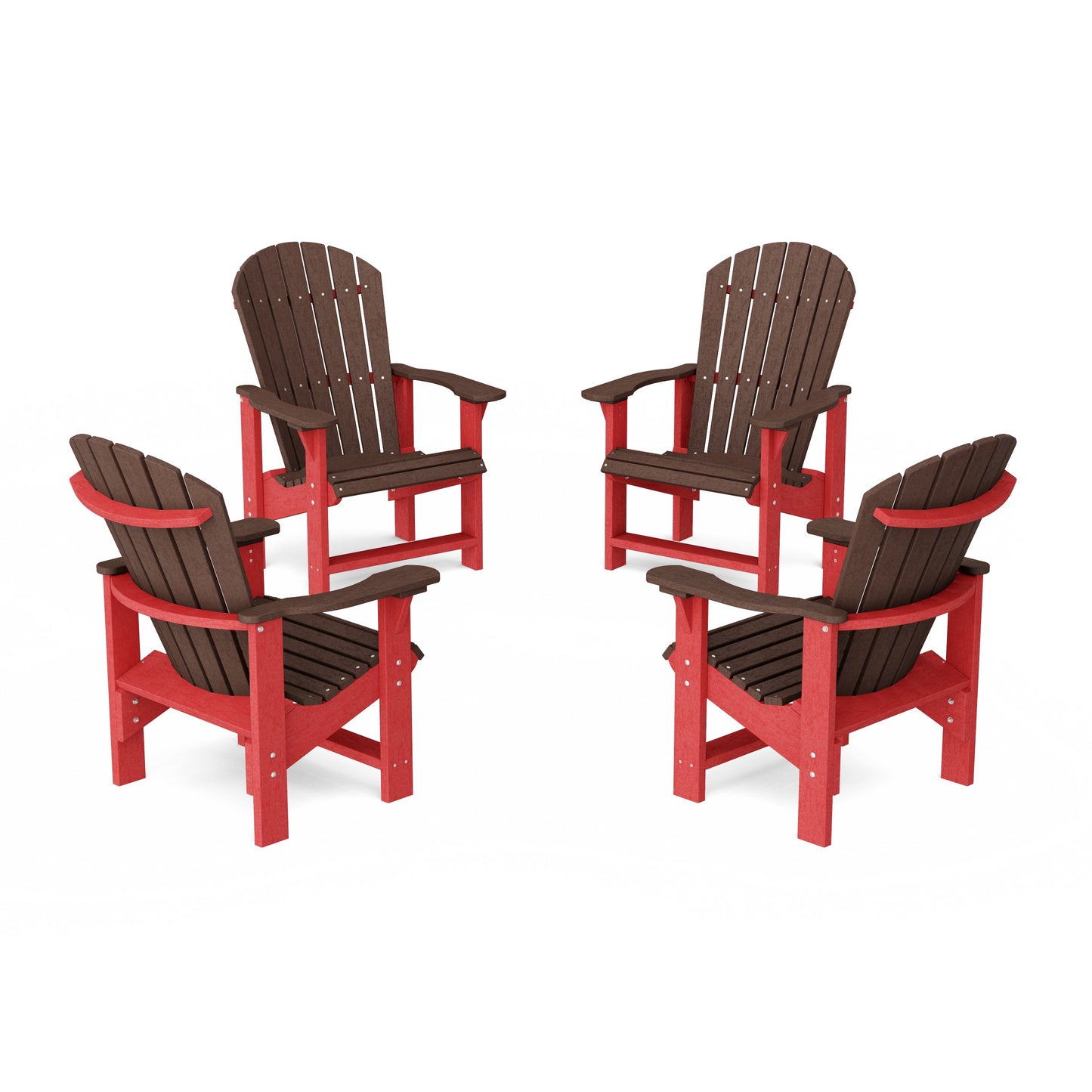Heritage Upright Adirondack Chairs Set of 4