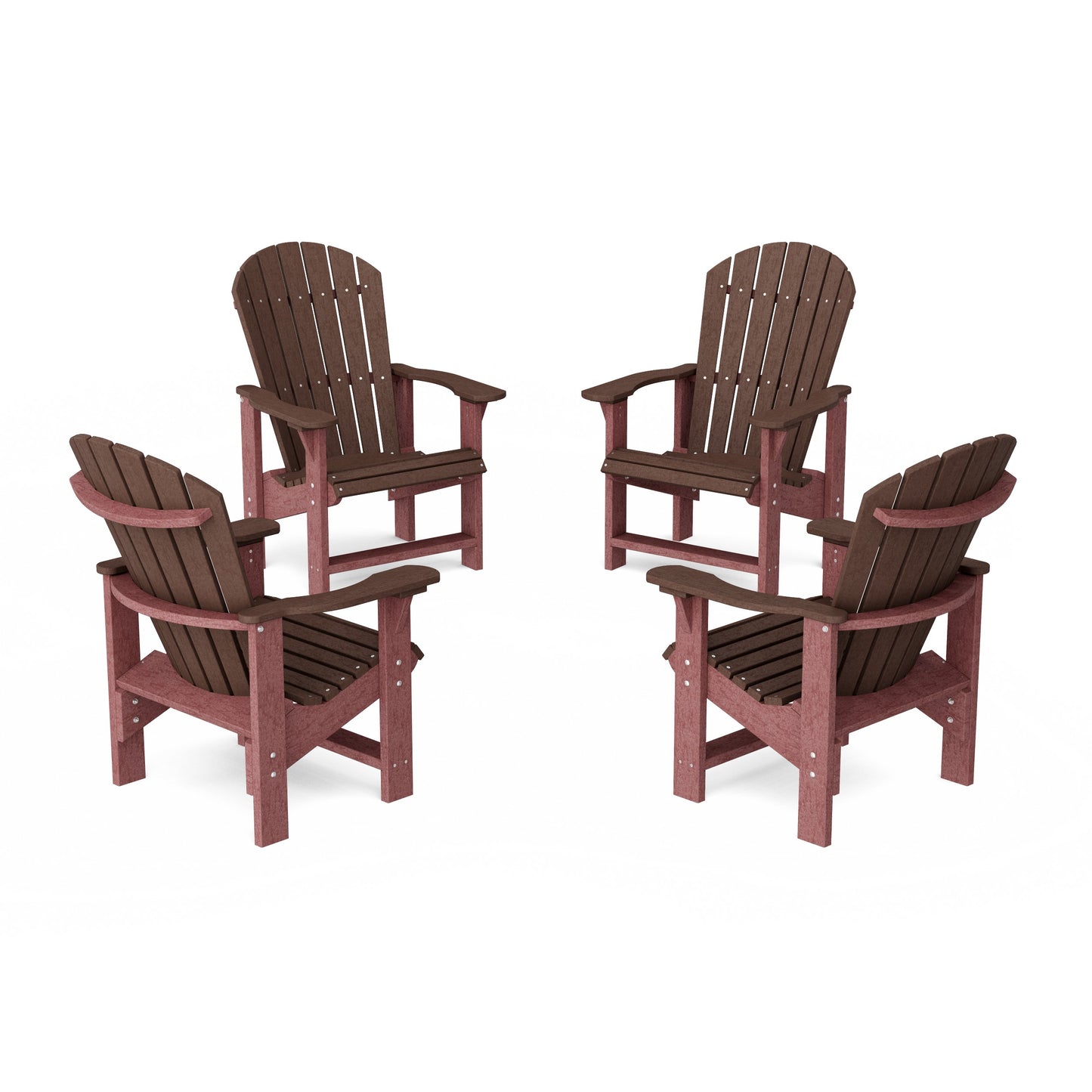 Heritage Upright Adirondack Chairs Set of 4