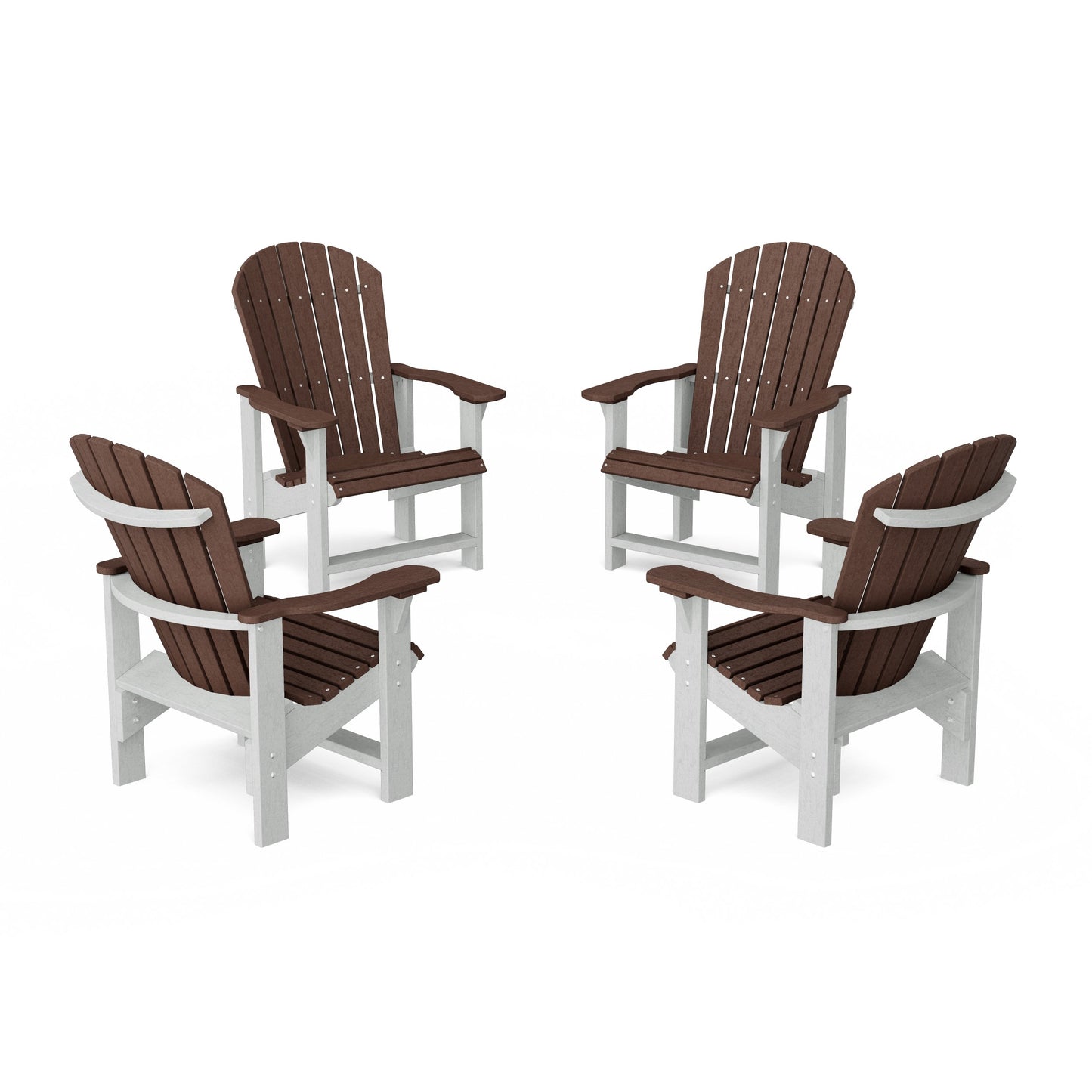 Heritage Upright Adirondack Chairs Set of 4
