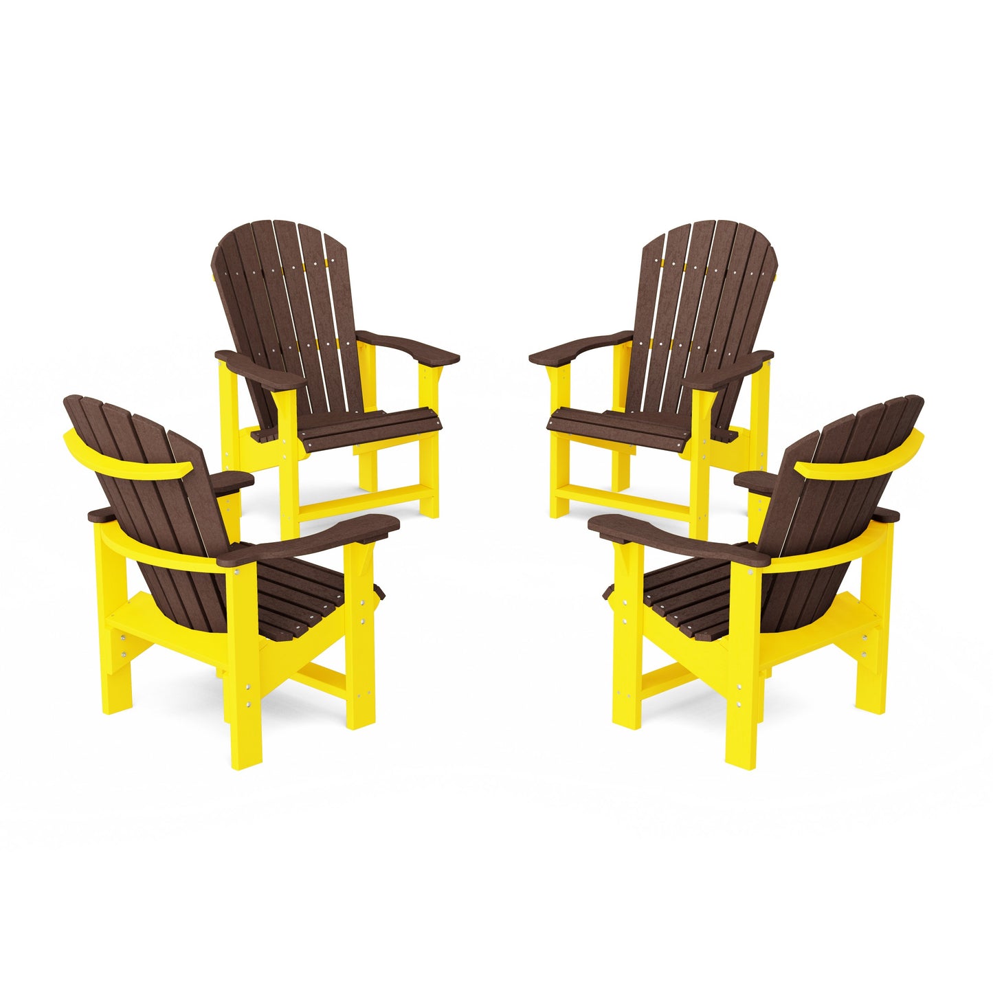 Heritage Upright Adirondack Chairs Set of 4