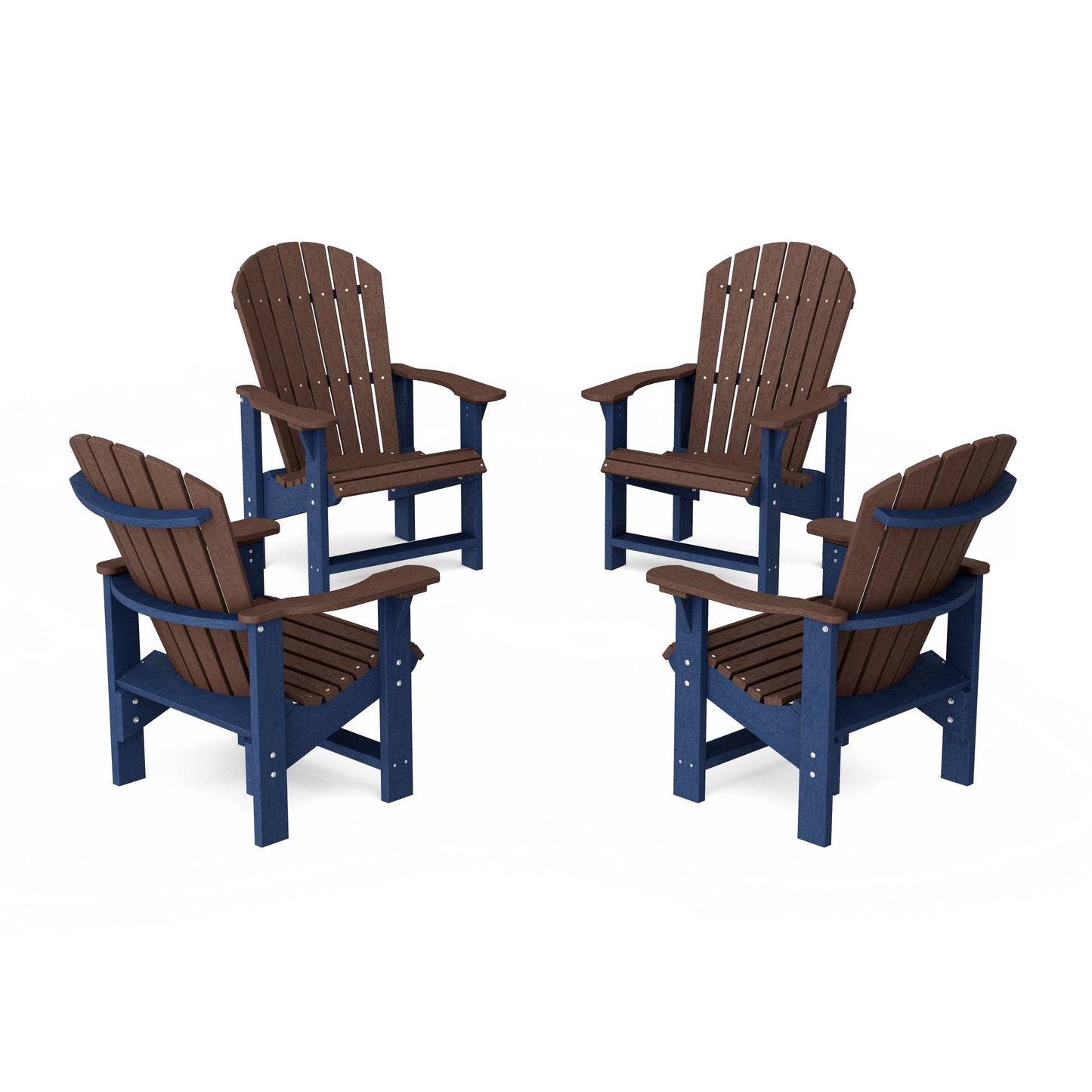 Heritage Upright Adirondack Chairs Set of 4