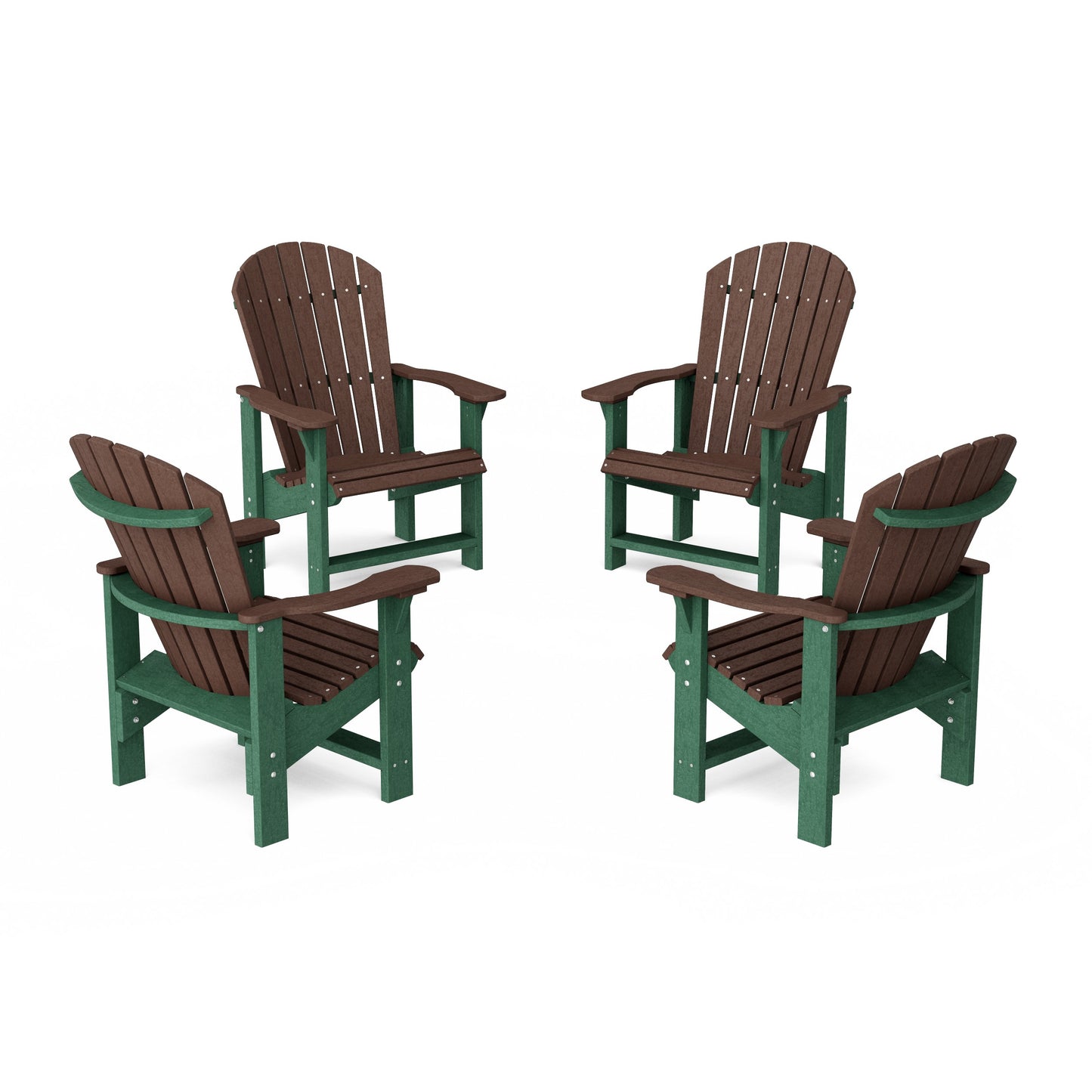 Heritage Upright Adirondack Chairs Set of 4