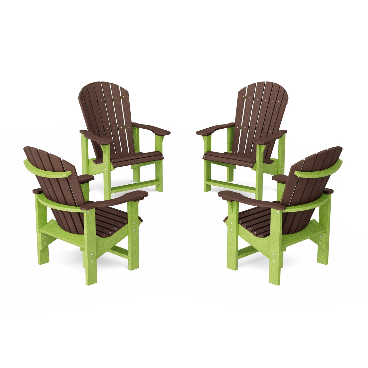 Heritage Upright Adirondack Chairs Set of 4