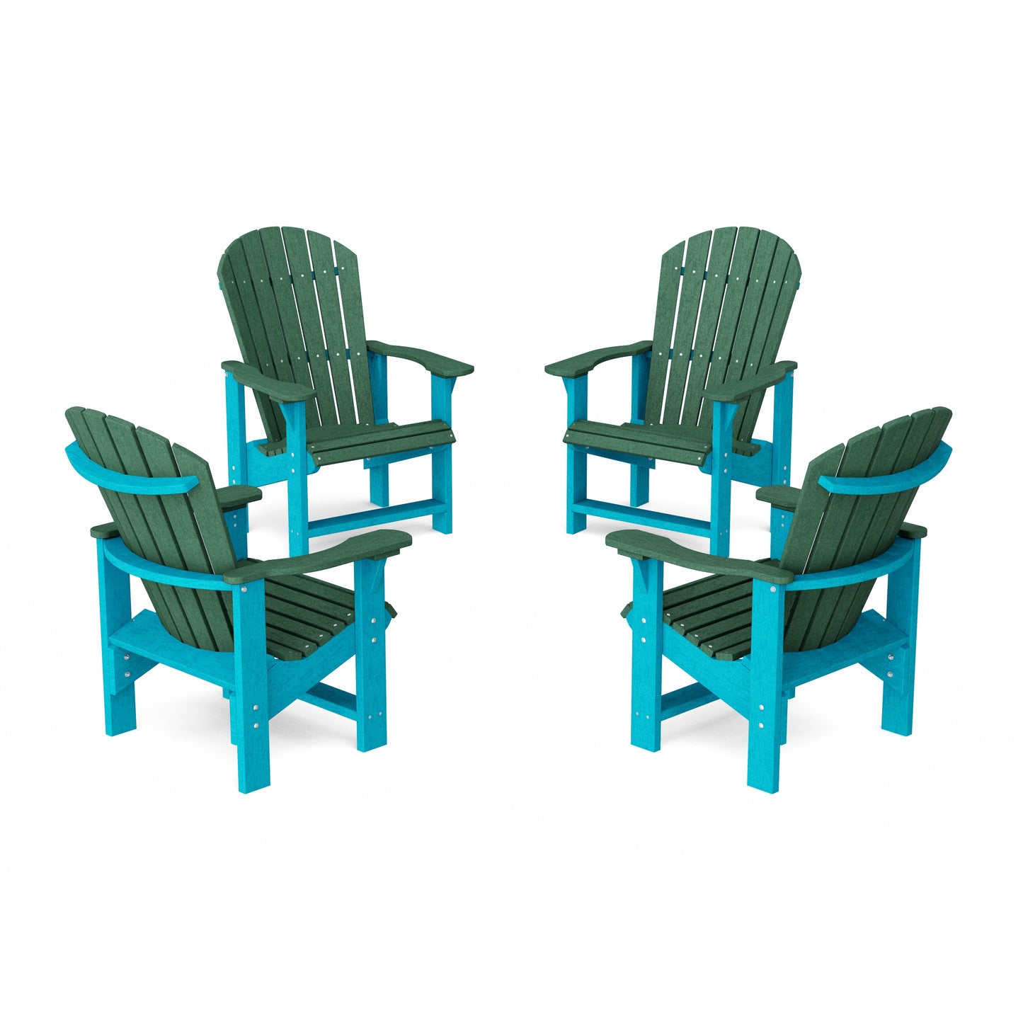 Heritage Upright Adirondack Chairs Set of 4
