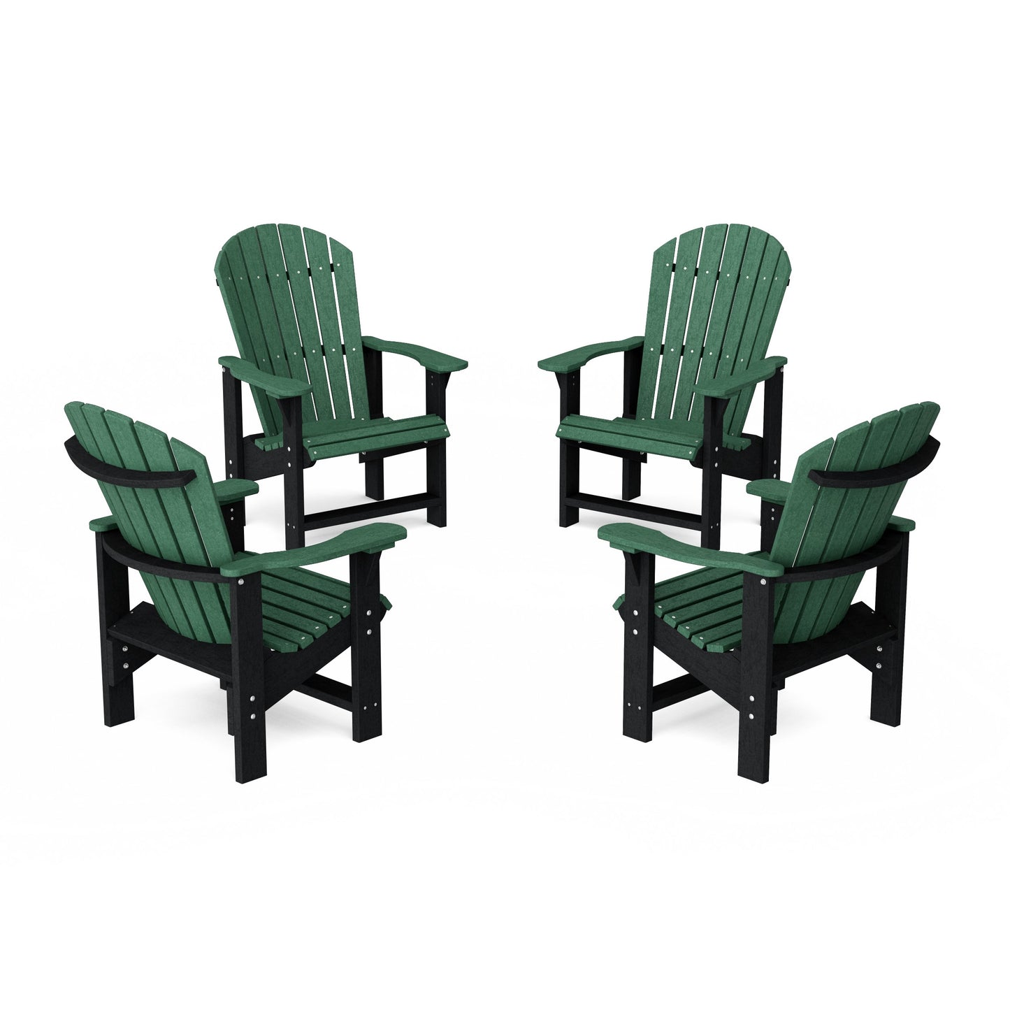 Heritage Upright Adirondack Chairs Set of 4