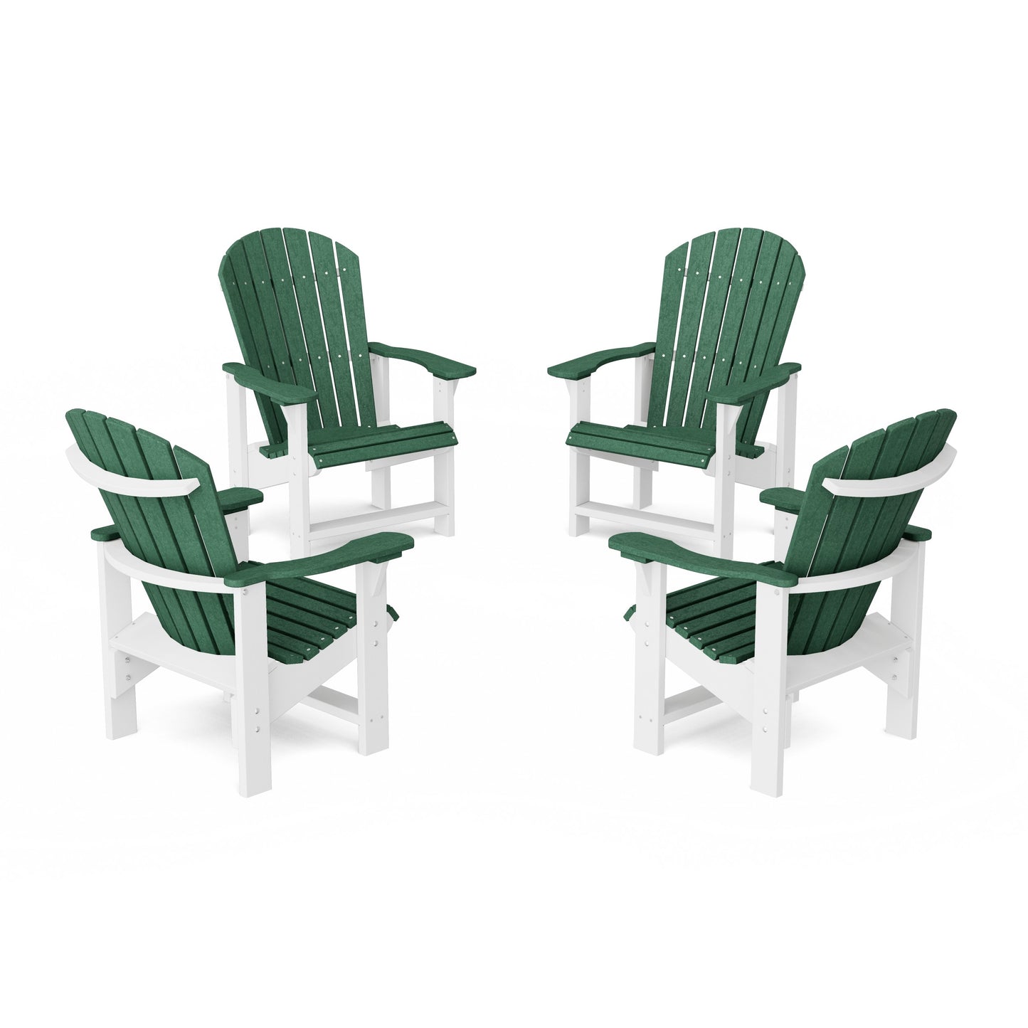 Heritage Upright Adirondack Chairs Set of 4