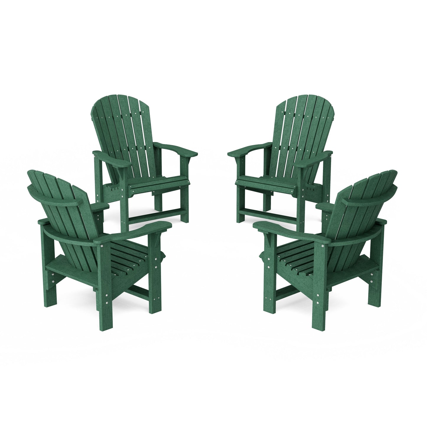 Heritage Upright Adirondack Chairs Set of 4