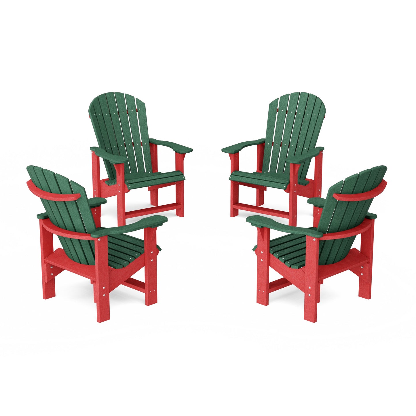 Heritage Upright Adirondack Chairs Set of 4