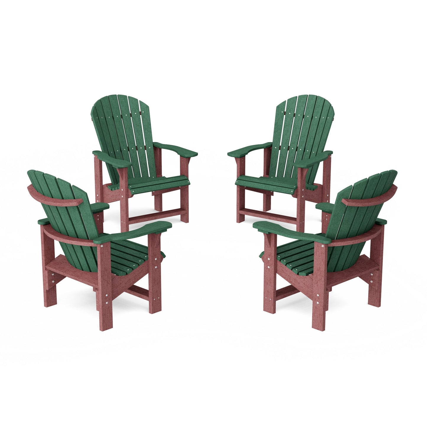 Heritage Upright Adirondack Chairs Set of 4